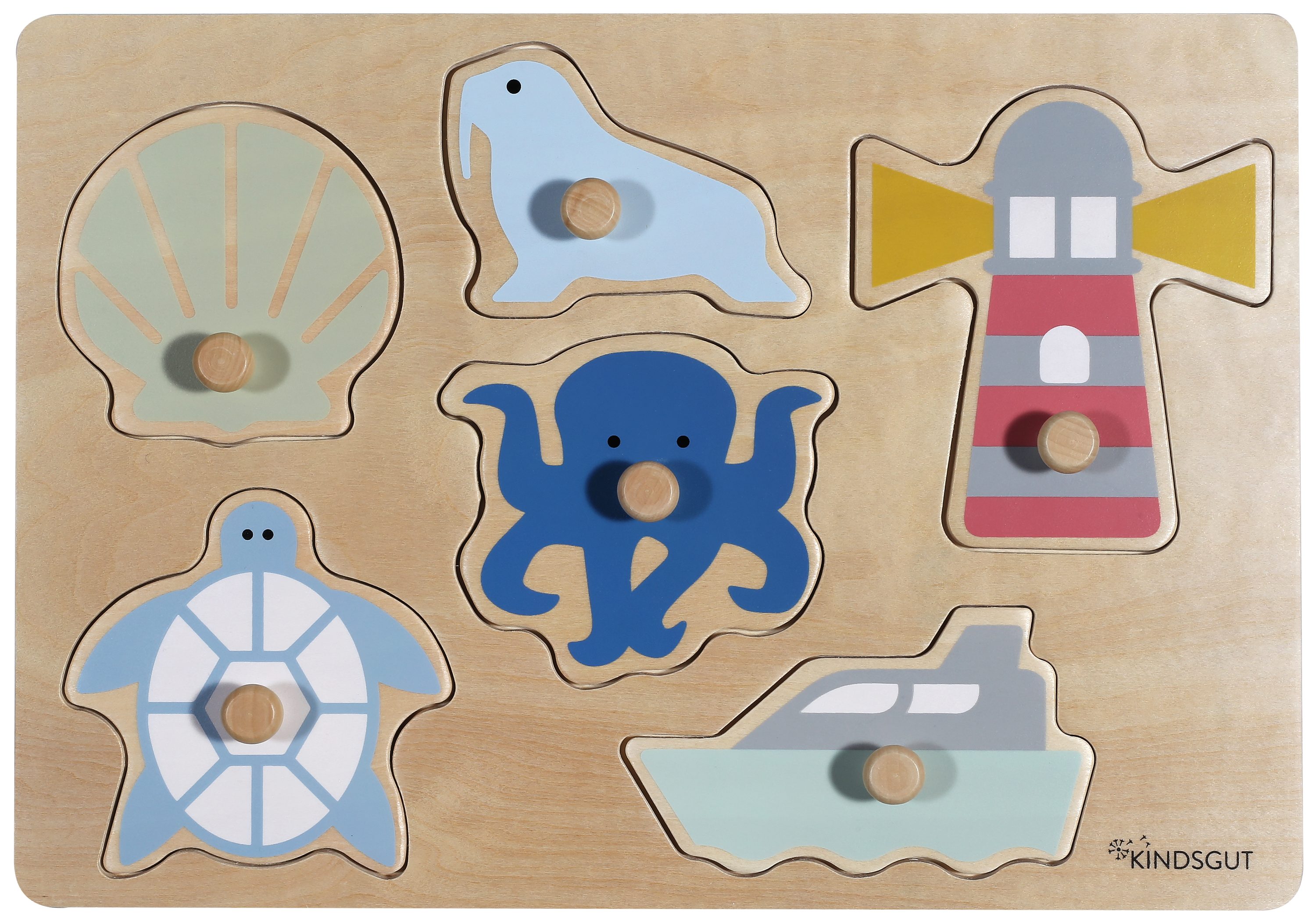 Kindsgut Steckpuzzle, Puzzleteile, aus Holz, Puzzle für Klein-Kinder,  Spielzeug aus hochwertiger Qualität in schlichtem Design und dezenten  Farben für Spiel-Spaß, schönes Geschenk, Ozean online kaufen | OTTO