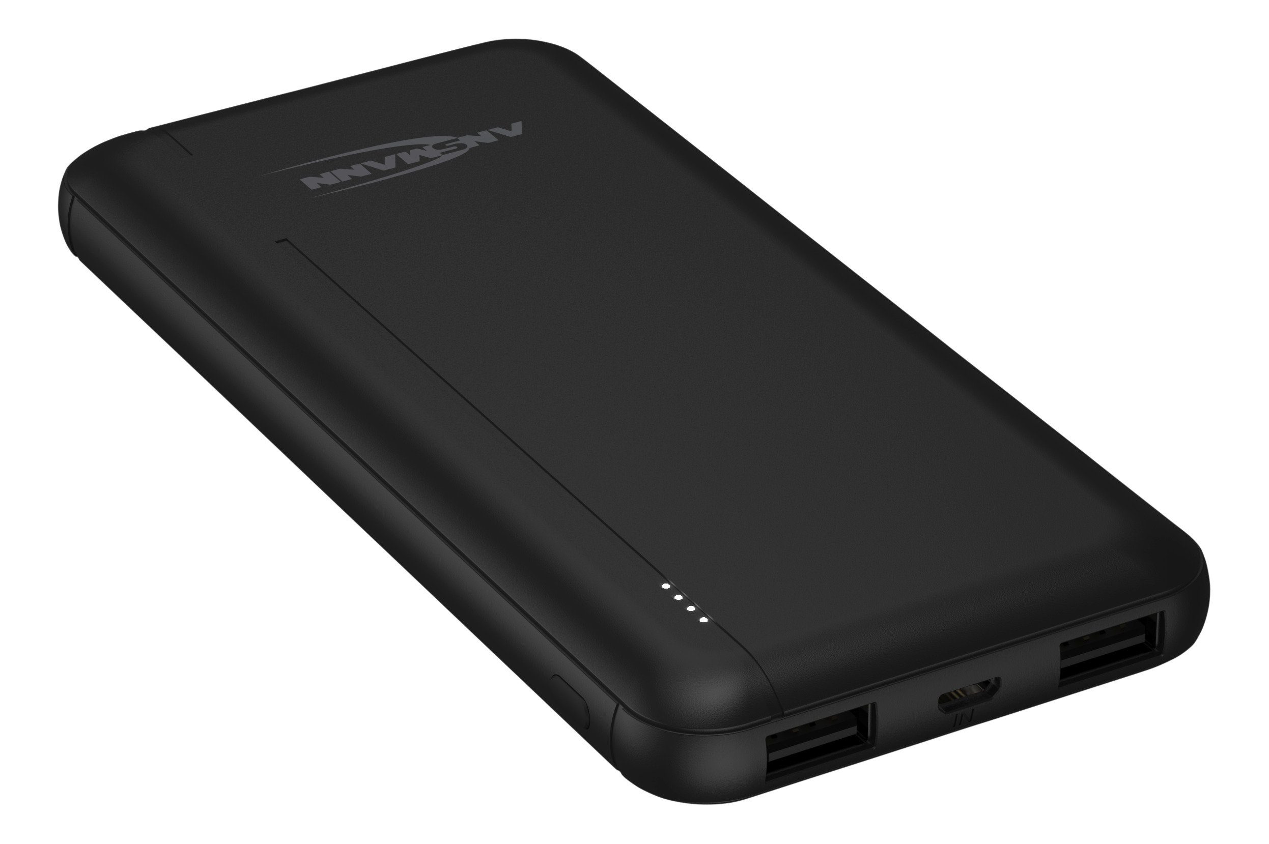 ANSMANN AG Powerbank 10000mAh - Power Bank 2 USB Ports & LED Statusanzeige Powerbank 10000 mAh (3.7 V)