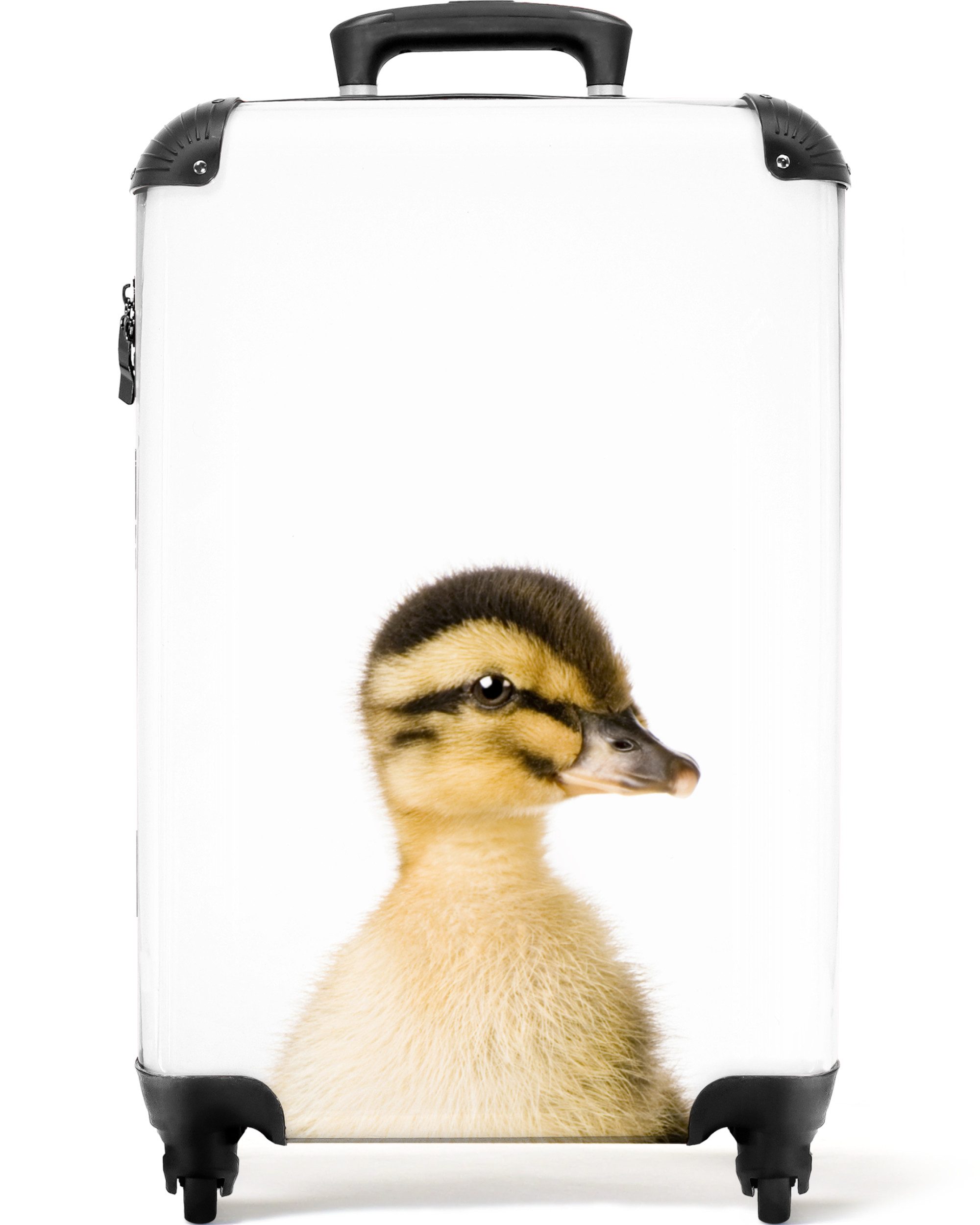 NoBoringSuitcases.com© Hartschalen-Trolley Ente - Gelb - günstig online kaufen