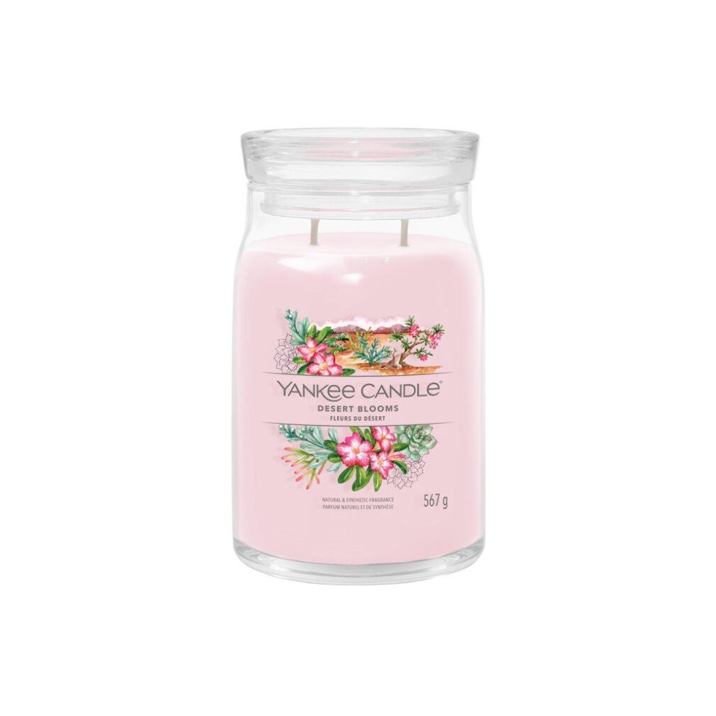 Yankee Candle Duftkerze Aromatische Kerze Signature Glas groß Desert Blooms 567 g