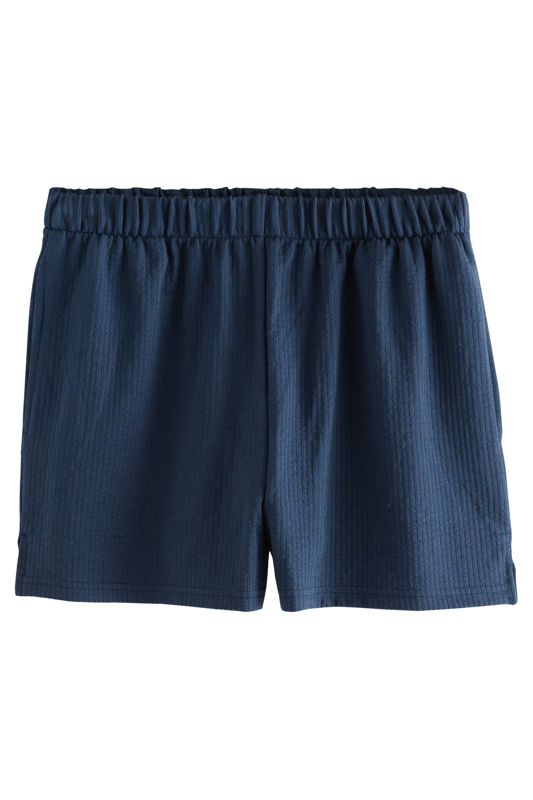 Next Pyjama Kurzer strukturierter Pyjama (2 günstig online kaufen