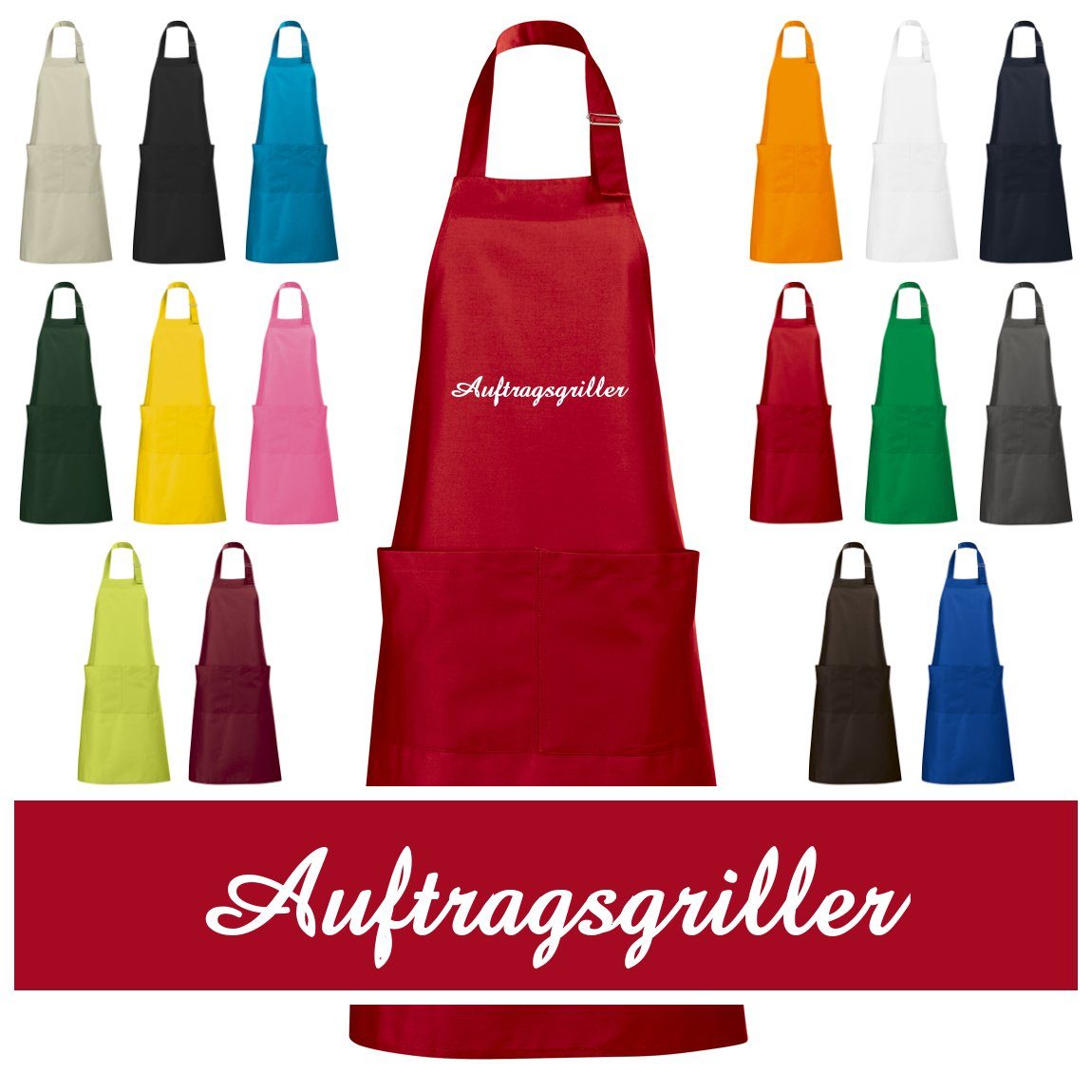 Schnoschi Grillschürze Hochwertige Grillschürze mit Auftragsgriller günstig online kaufen