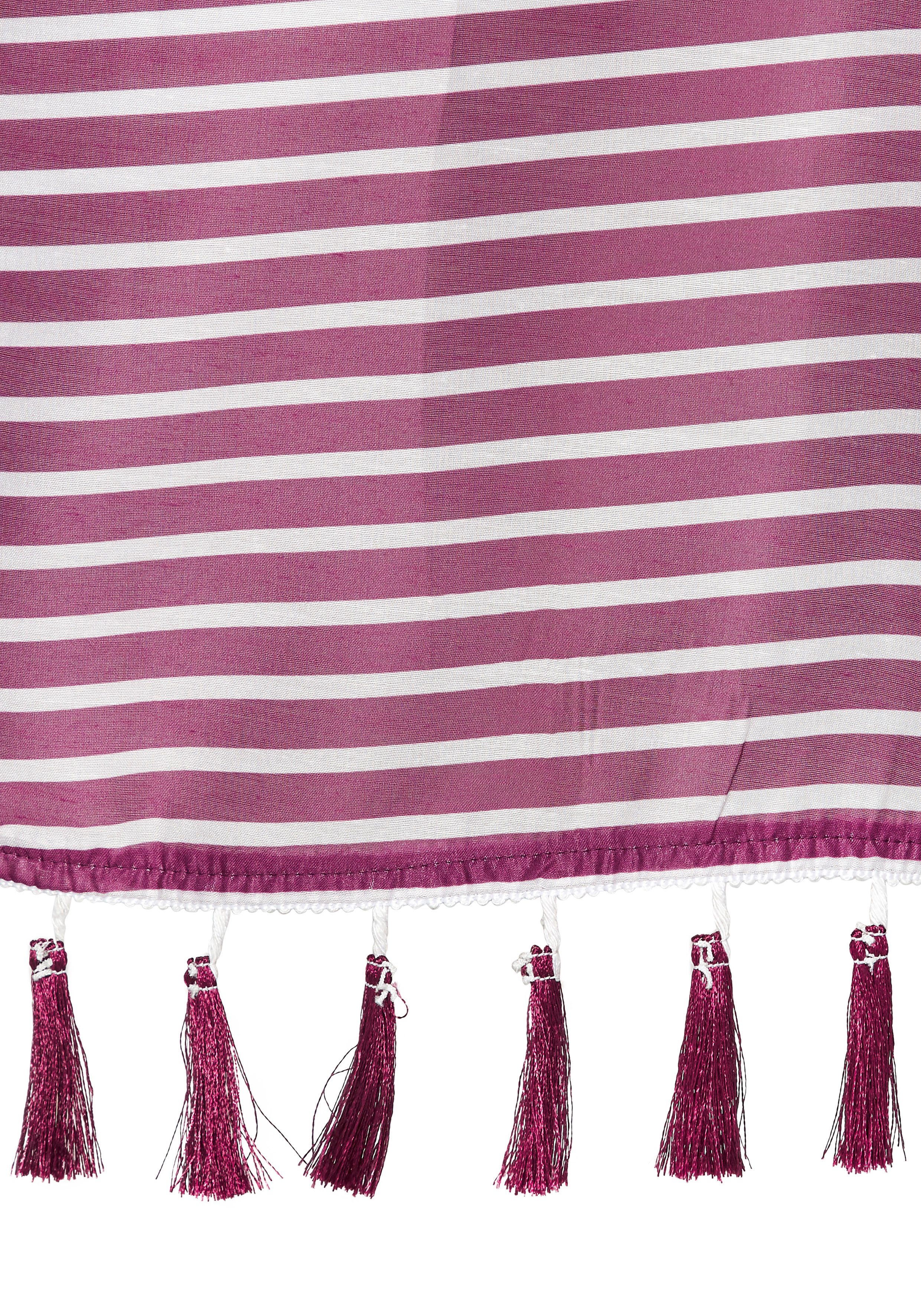 Venice Beach Chiffontunika mit Streifenprint, Quasten mit Fransen, Cover-Up – Bild 5 von 5