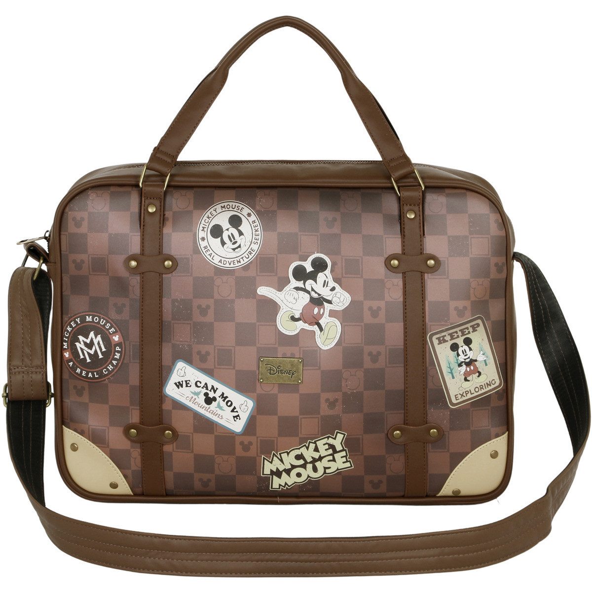 Disney Umhängetasche Mickey Mouse Journey-Laptop Computer Bag, Handtasche, Shopper, Crossbody Bag, Schultertasche, Hobo Bag