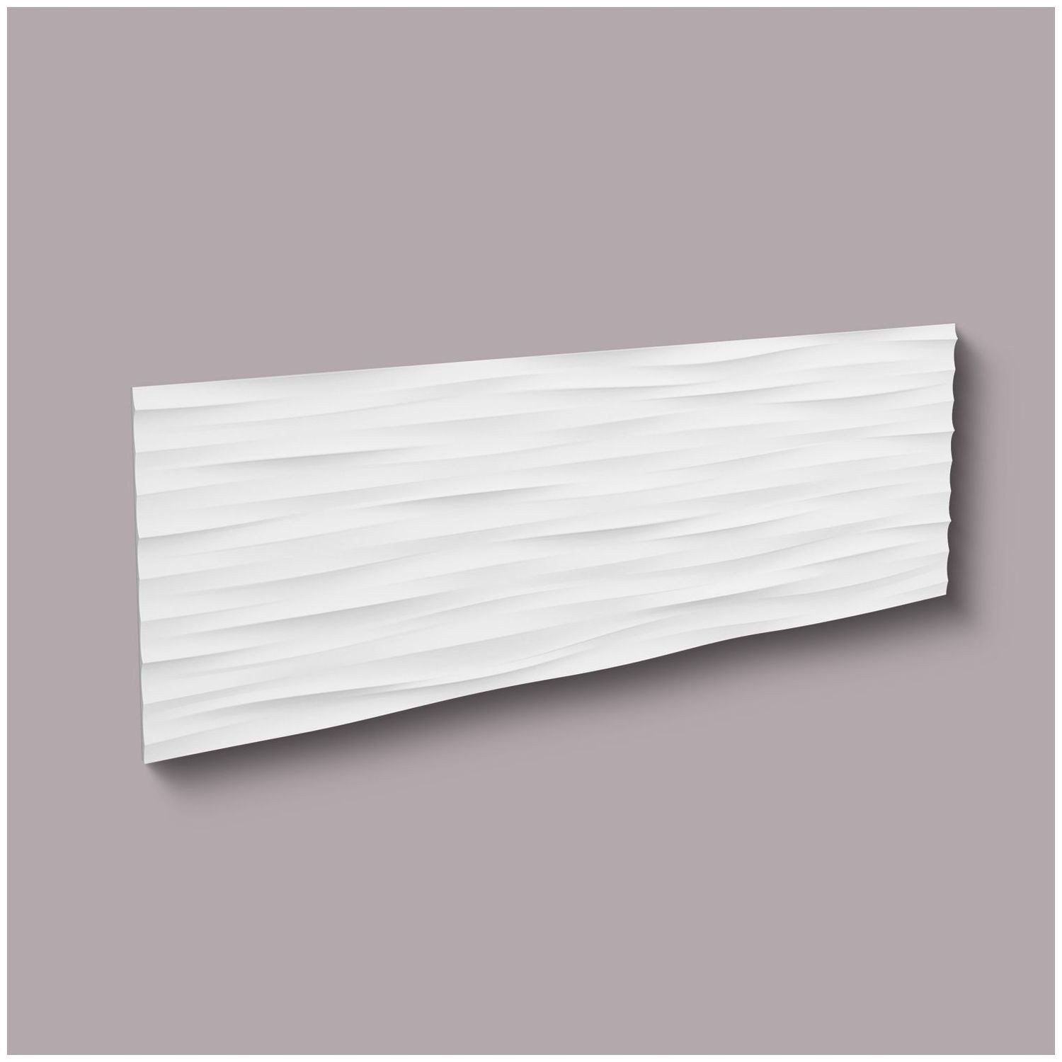 NOËL & MARQUET by nmc 3D Wandpaneel NMC WAVE ARSTYL 3D Wandpaneel Wandpaneel Zierelement, BxL: 38x113.5 cm, 0 qm, (Dekorpaneel, 1-tlg., Stuck-Wandpaneel, Zierelement, Dekorelement) weiß, vorgrundiert