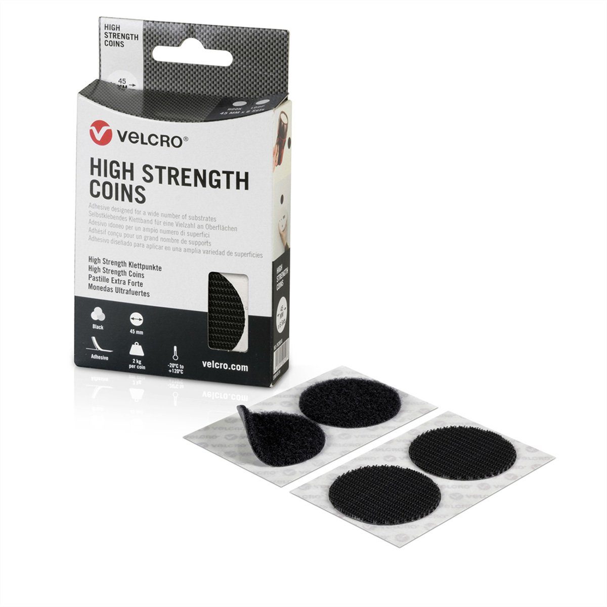 Kabelbinder High Strength Fastener 6 Hakenpunkte 6 Flauschpunkte