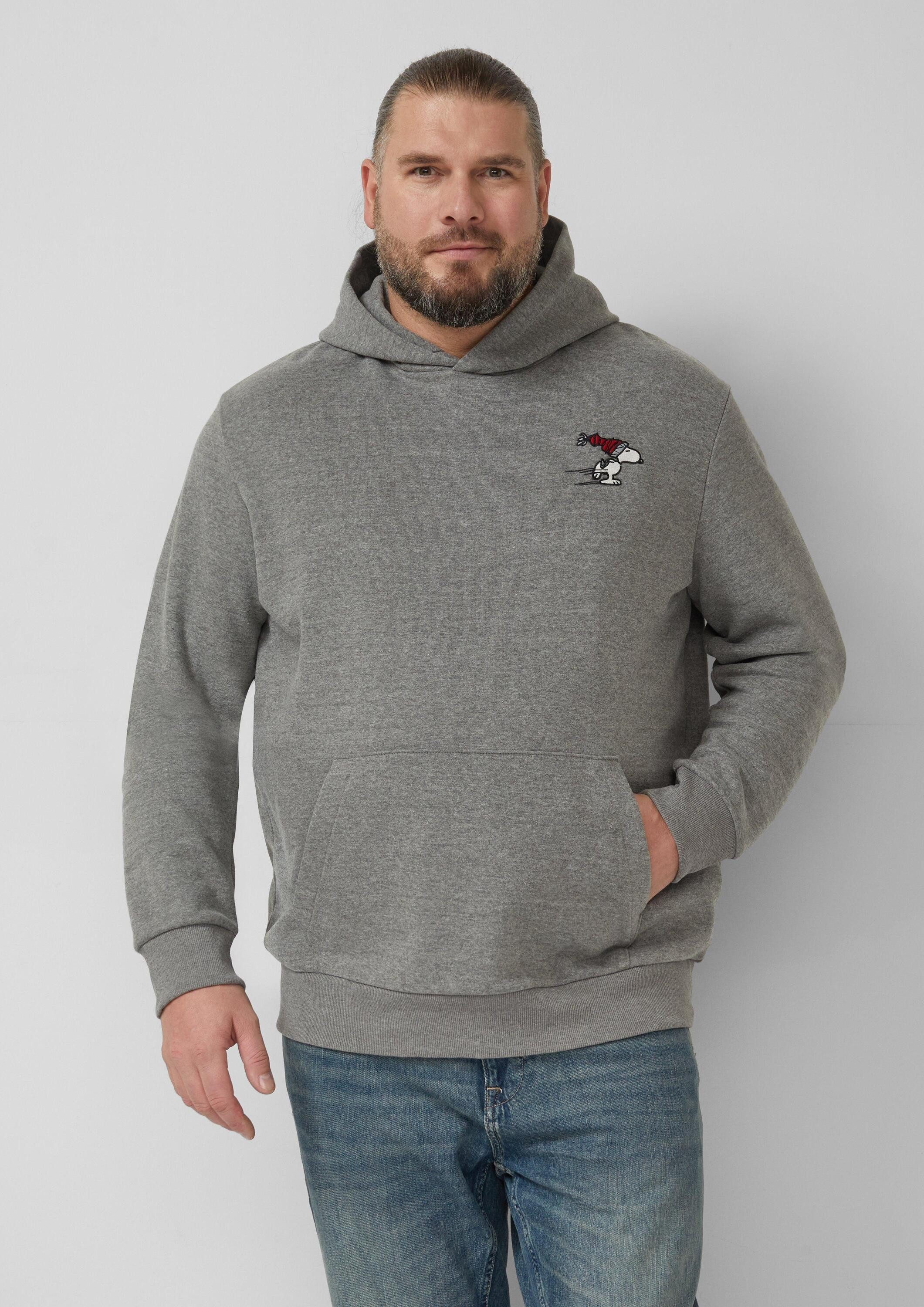 s.Oliver Sweatshirt Sweatshirt Kapuzen-Sweatshirt mit Peanuts®-Artwork