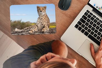 MuchoWow Mauspad Leopard - Tiere - Natur (1-St), Gaming, Mousepad, Büro, 27x18 cm, Mausunterlage