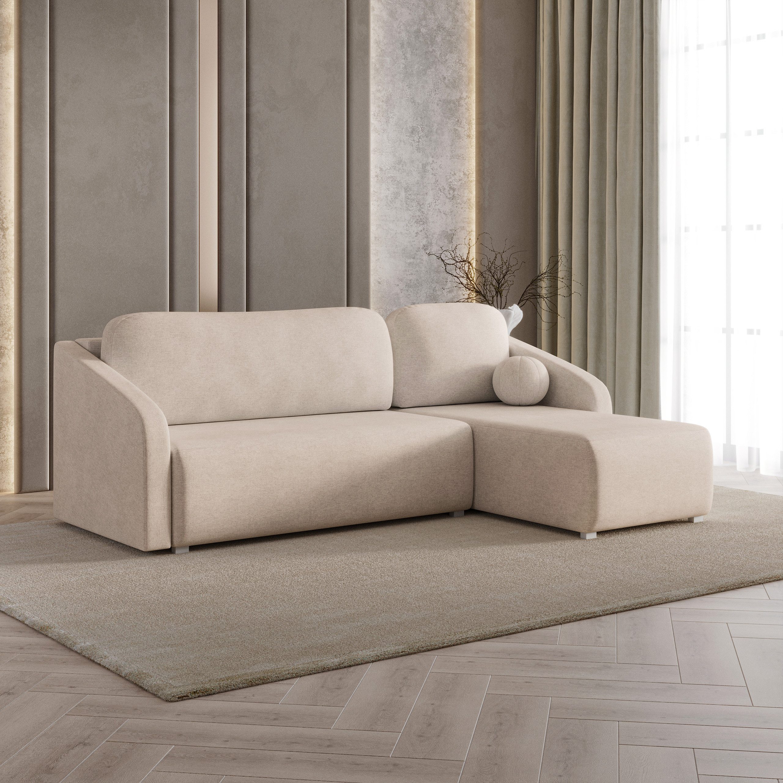 Masseno Ecksofa MARELLO mit Schlaffunktion L-Form, günstig online kaufen