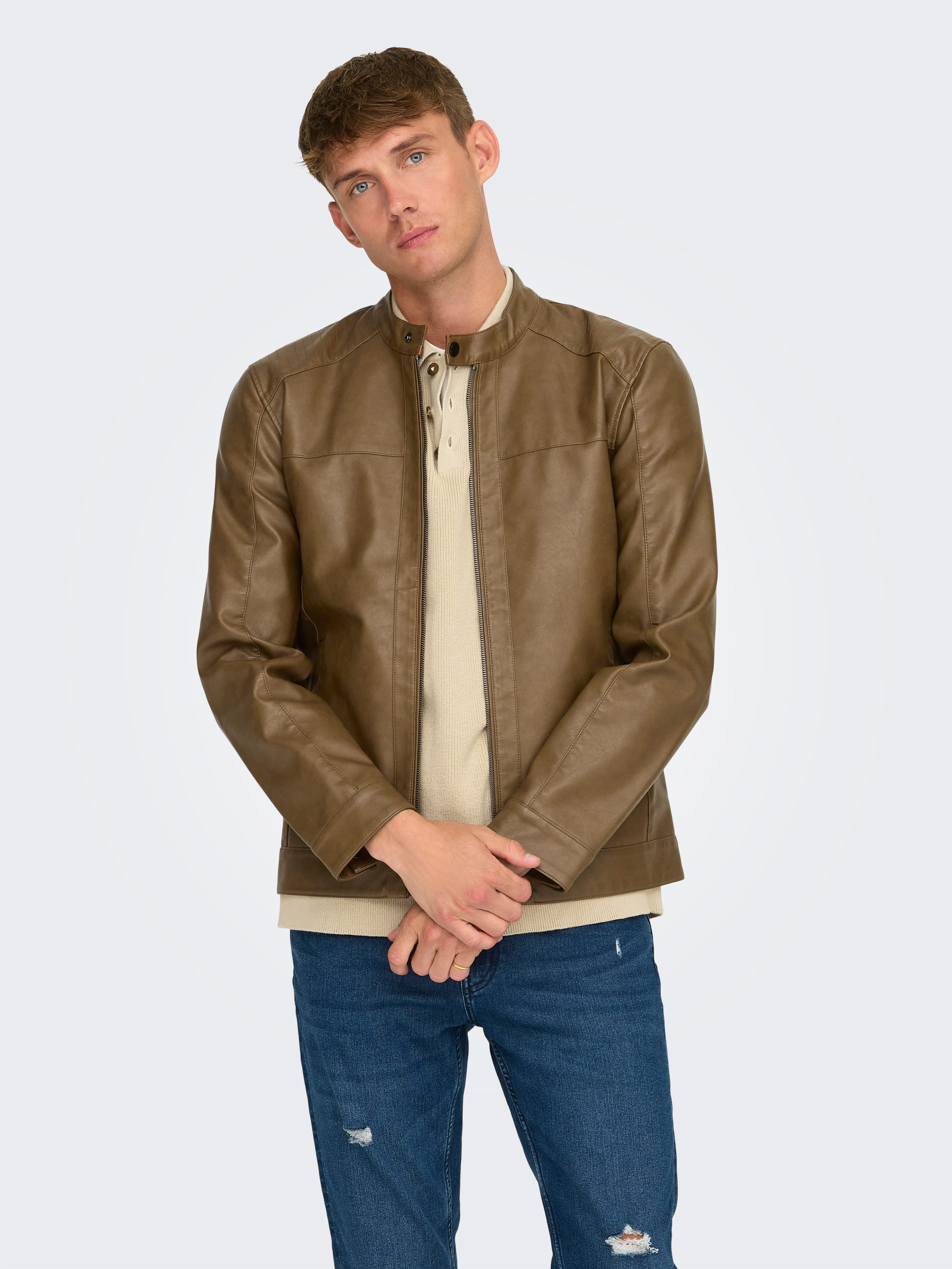 ONLY & SONS Bikerjacke MIKE PU günstig online kaufen