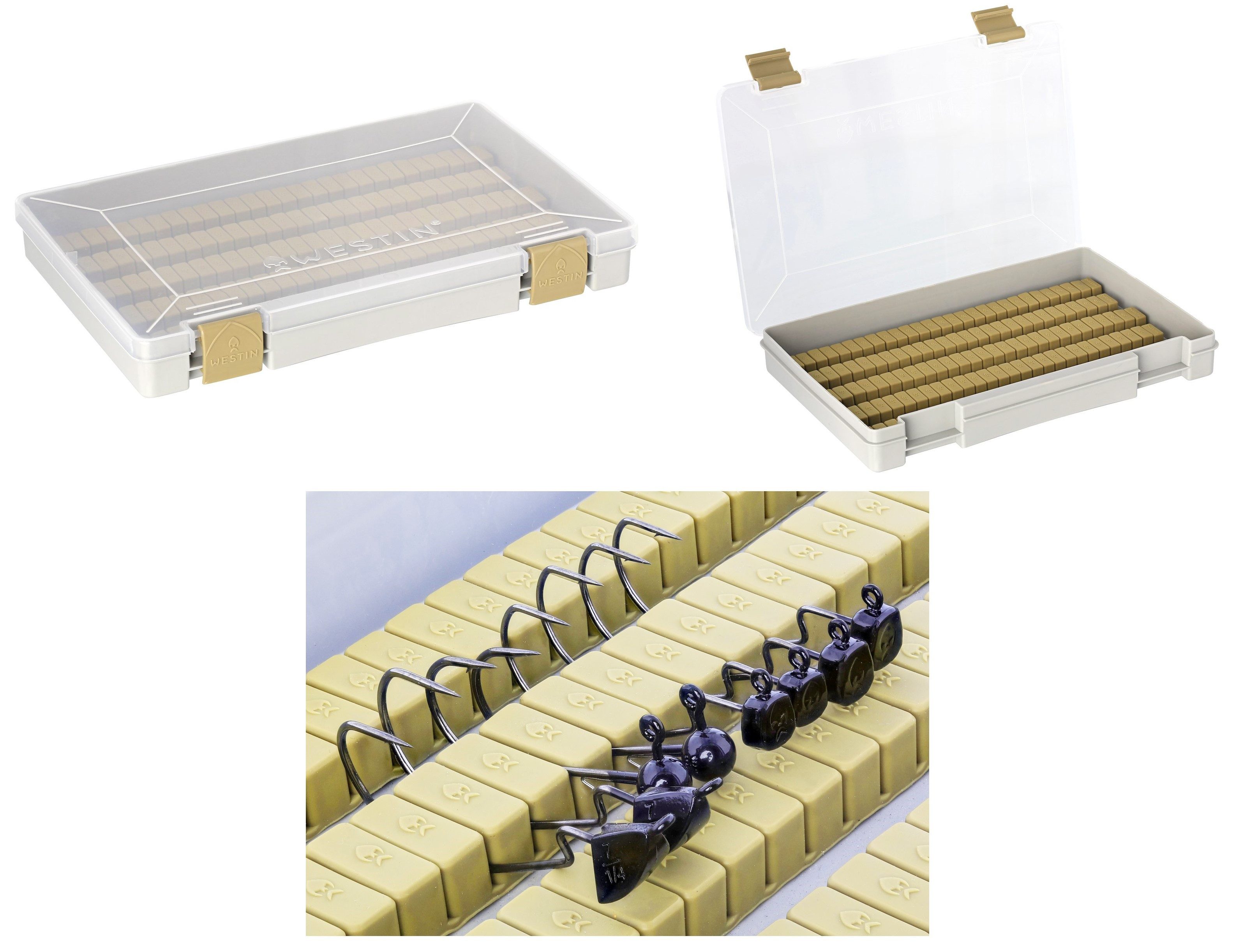 Transportbehälter W3 Jig Box - Angelbox - Köderbox 27,4x18x4cm - Tackle Kunstköder