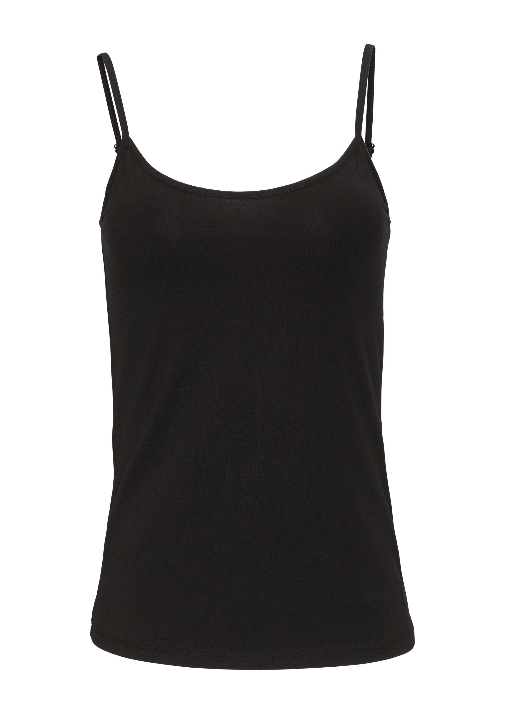comma Muskelshirt T-Shirt Elastisches Jerseytop im Slim Fit