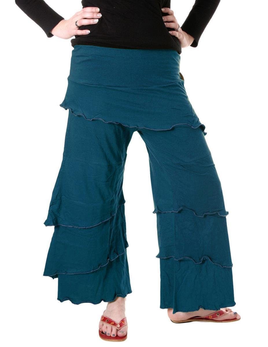 Vishes Haremshose Lagenlook Schlaghose aus Baumwolle günstig online kaufen