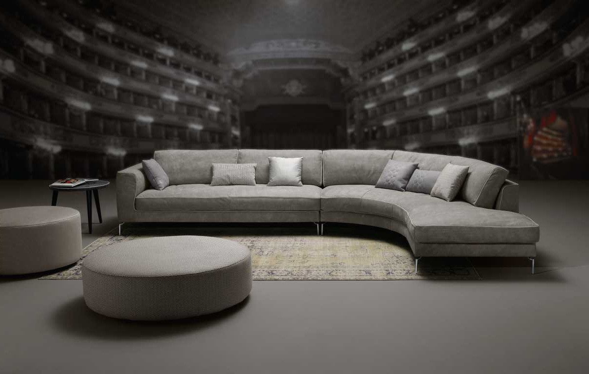 Xlmoebel Ecksofa Luxus Ecksofa in Grau aus Leder mit eleganter L-Form, Ecksofa, Hergestellt in Europa