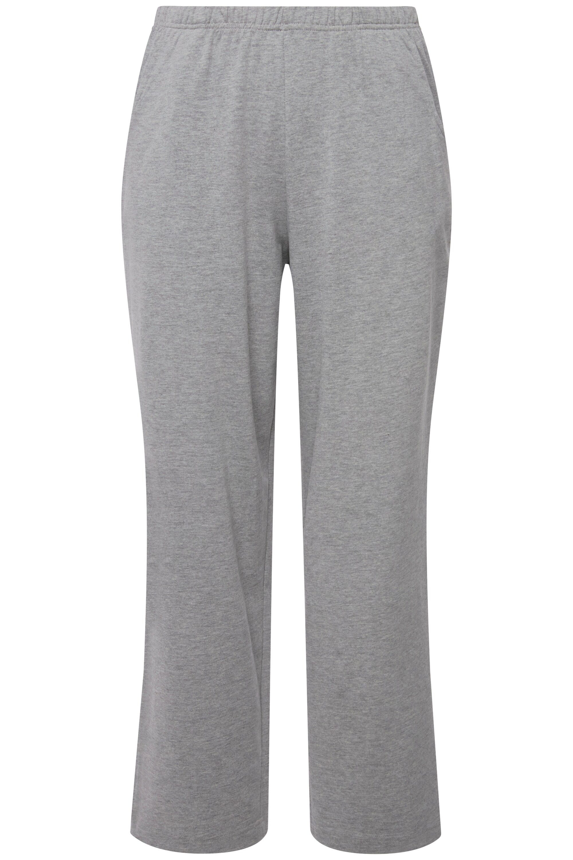 Ulla Popken Funktionshose Jogginghose gerades Bein Gummibund günstig online kaufen
