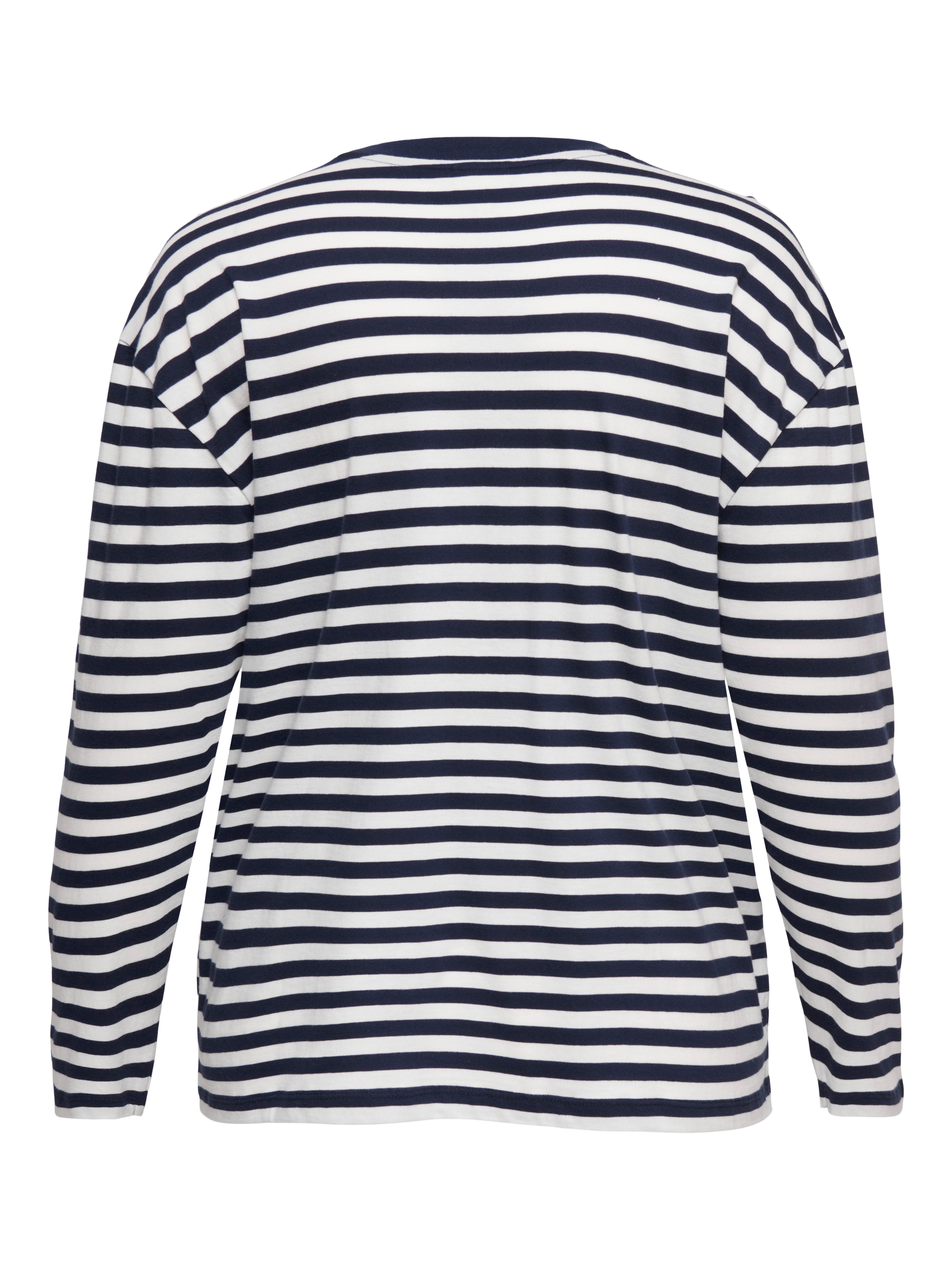 ONLY CARMAKOMA Langarmshirt CARSARAH LIFE L/S O-NECK BLOUSE JRS günstig online kaufen