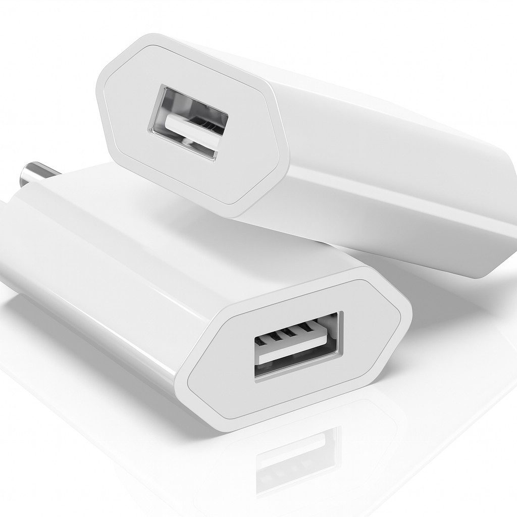 Alpha Electronics 5W USB Power Adapter Smartphone-Ladegerät (für Apple Watch Series 6 SE und iPhone 6-14, Pro, Pro Max, Plus)