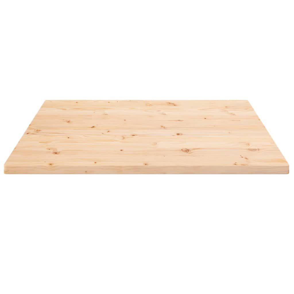 (1 Kiefer furnicato Quadratisch Massivholz cm St) Tischplatte 90x90x2,5