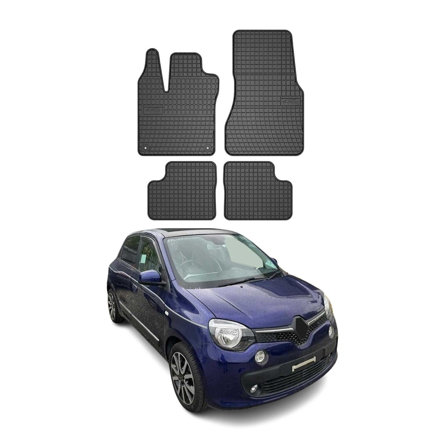 OMAC Auto-Fußmatten für Renault Twingo 2014-2025 Automatte 4 tlg TPE (4 St), für Renault Twingo 2014-2025 Renault Twingo 2014-2025, Antirutsch,Wasserfest,Einfache Installation