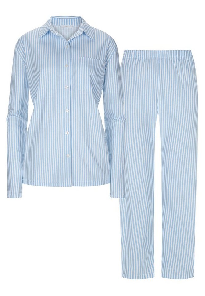 Mey Pyjama Night2Day Organic Cotton (Set, 2 tlg) Schlafanzug - Baumwolle -  Shirt mit Knopfleiste und Brusttasche