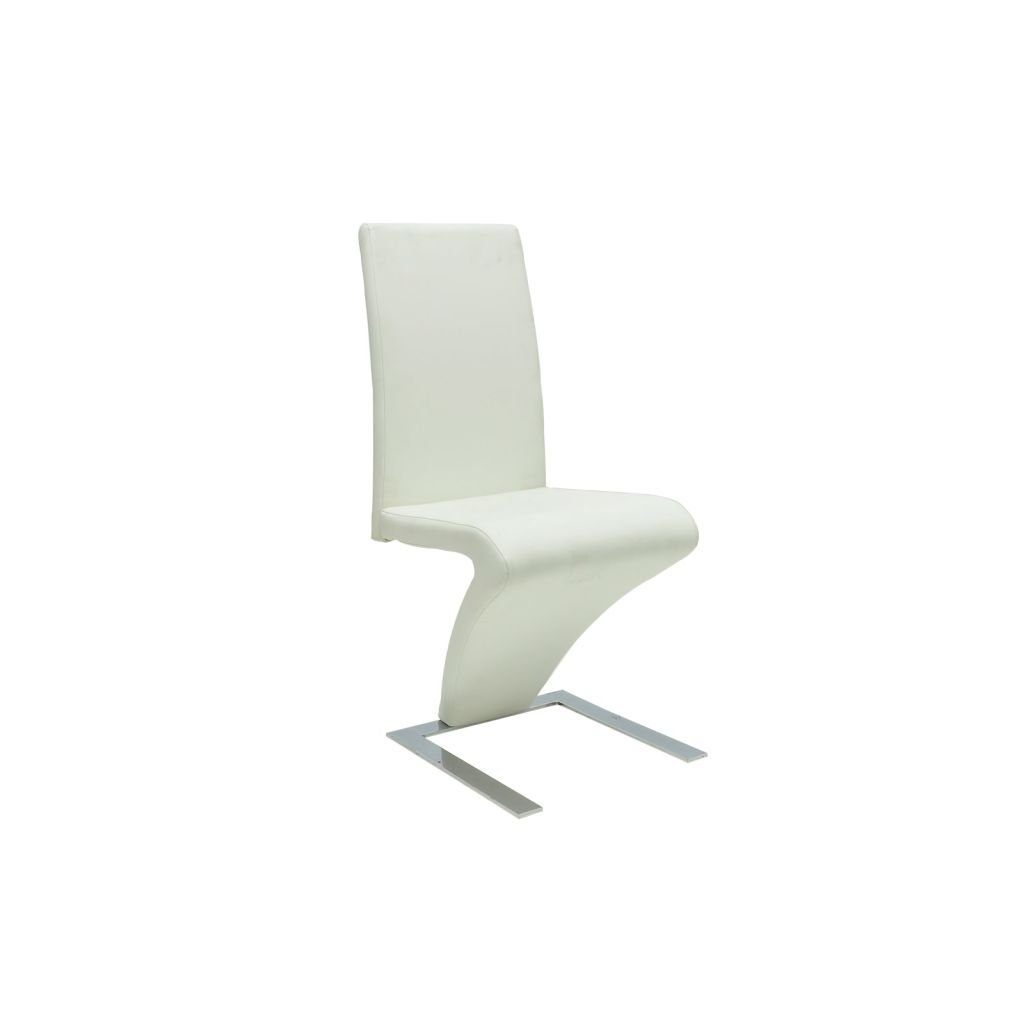 Stk Esszimmerstühle Stuhl Weiß Kunstleder 2 vidaXL
