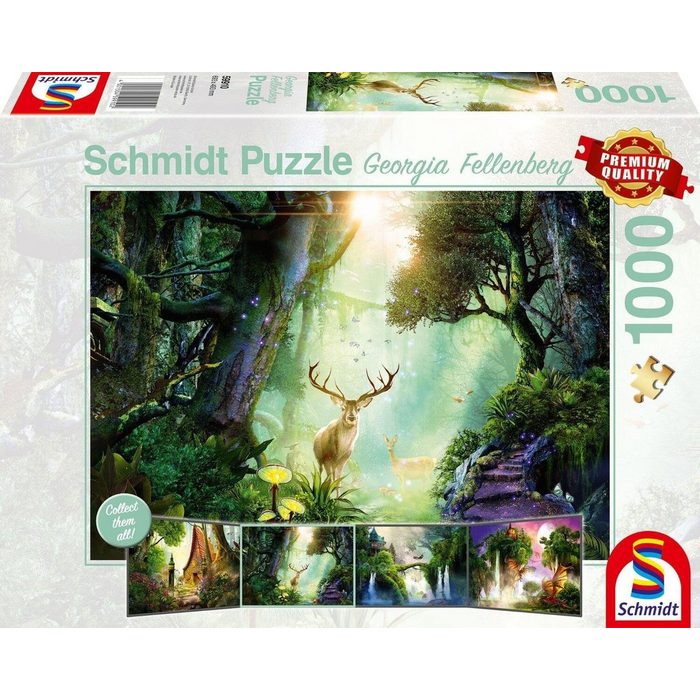 Schmidt Spiele Puzzle Rehe im Wald. 1.000 Teile Puzzleteile