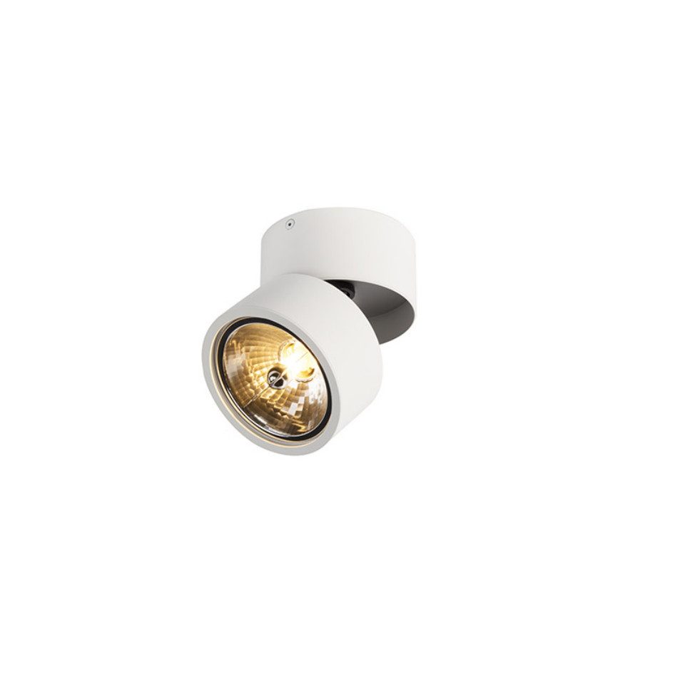 Qazqa LED Aufbaustrahler Go nine, ohne Leuchtmittel, Warmweiß, QAZQA Aufbau­spot, g9, Weiß, Stahl, Industrie
