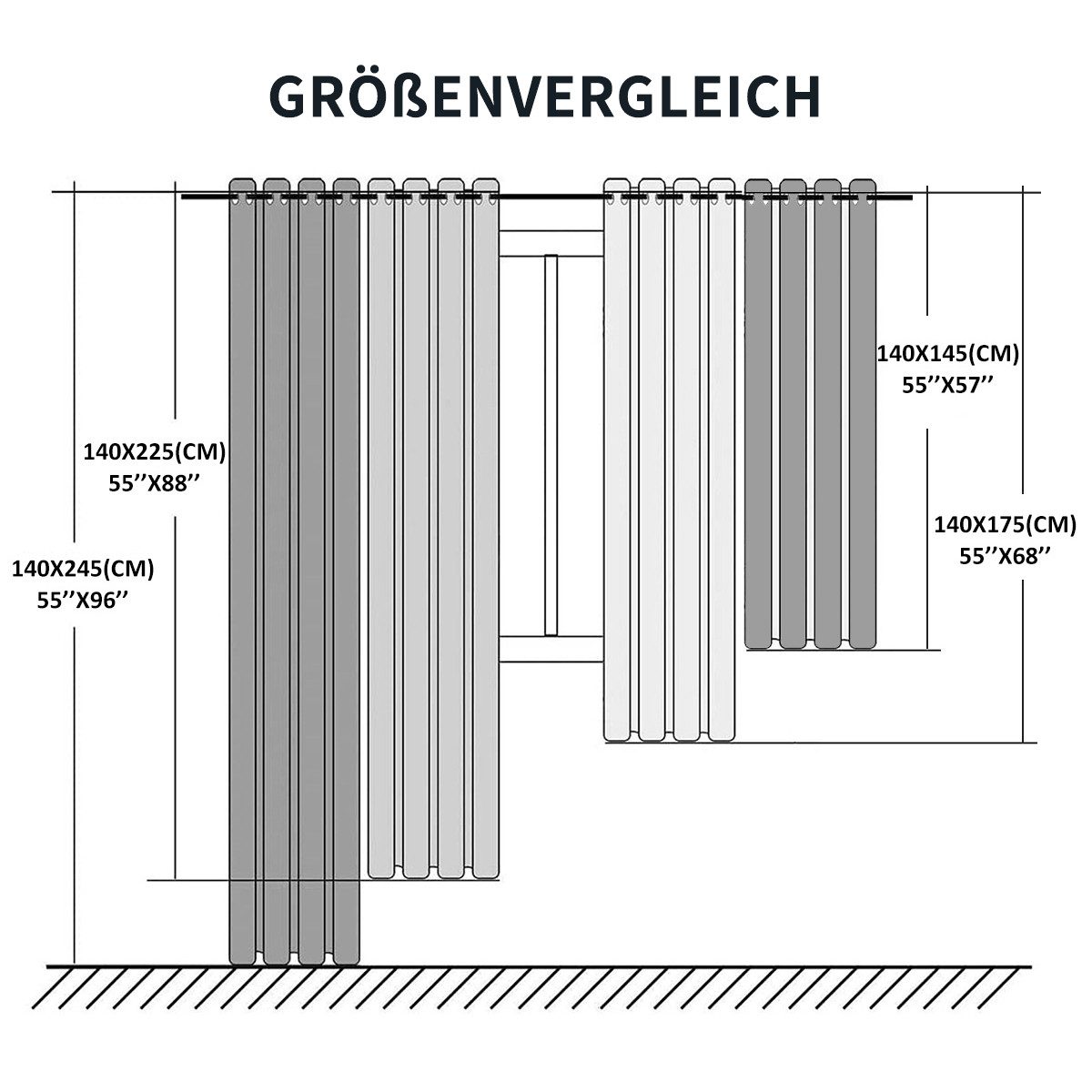 Simloveve Verdunkelungsvorhang 2er-Set Gardinen Blickdichte Thermo günstig online kaufen