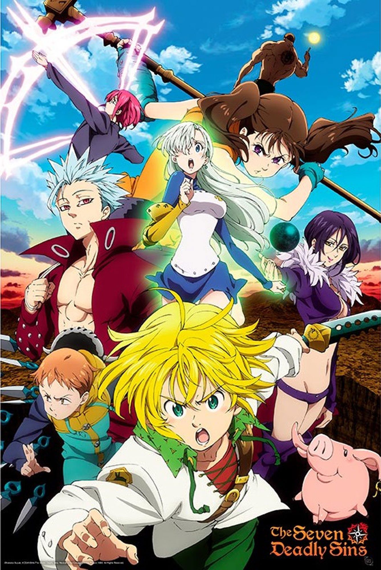 Poster Seven Deadly Sins - Poster - Meliodas & Sins