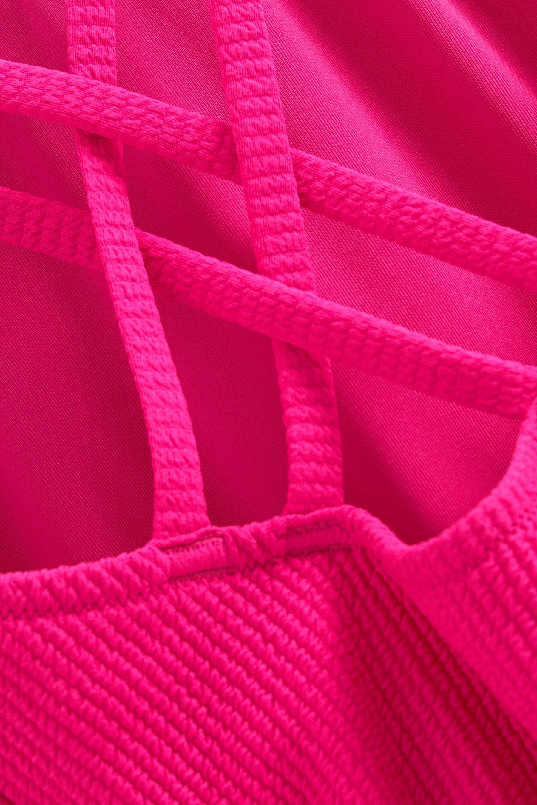 Pink Strukturierter Next Badeanzug (1-St) Badeanzug