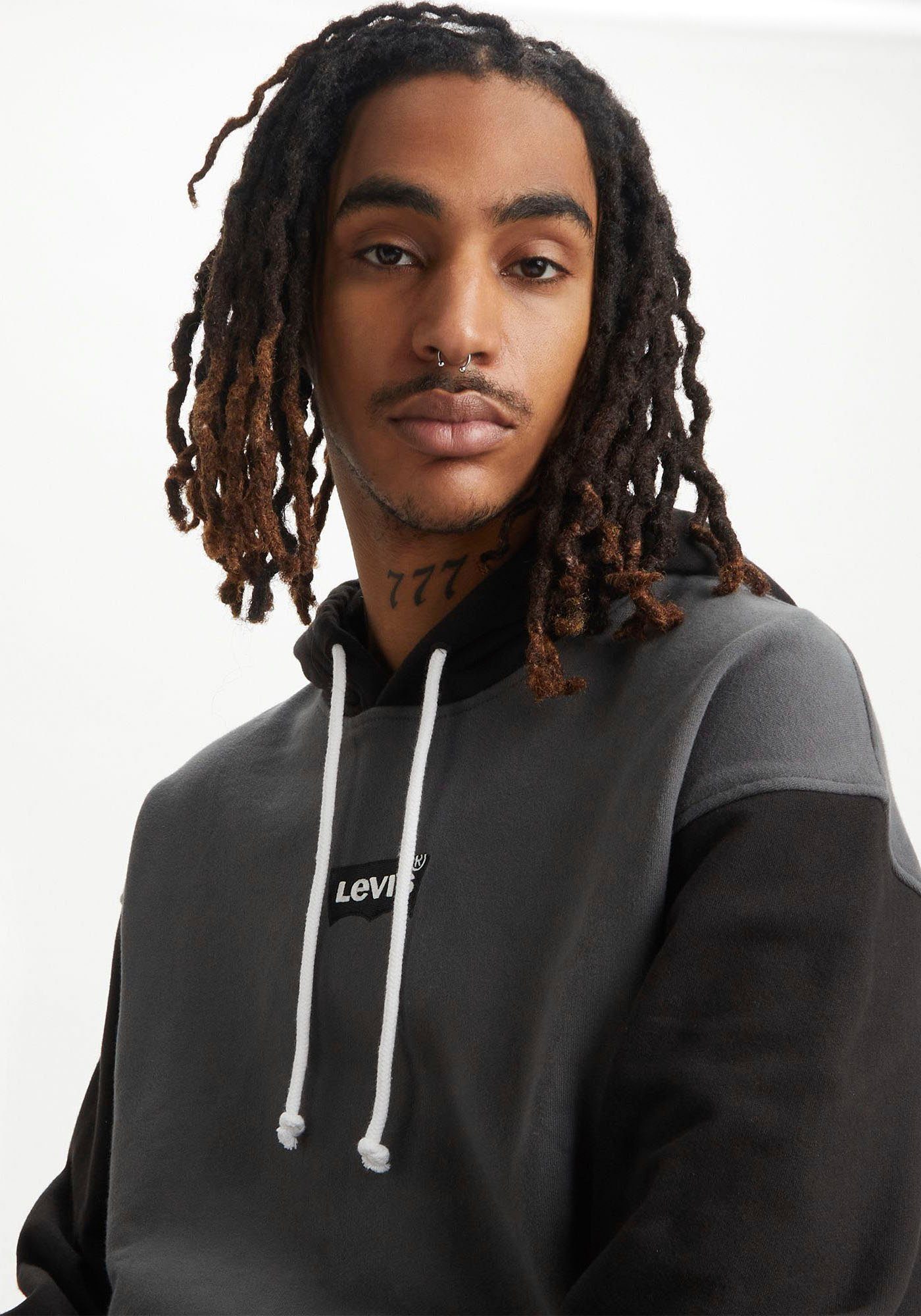 Levi's® Hoodie RELAXED GRAPHIC grau-schwarz