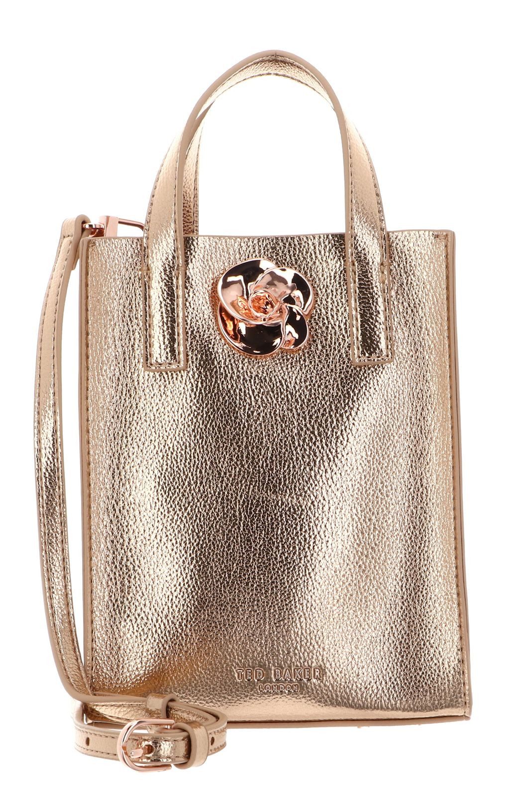 Ted Baker Umhängetasche Rose Detail Mini Metallic Icon Bag