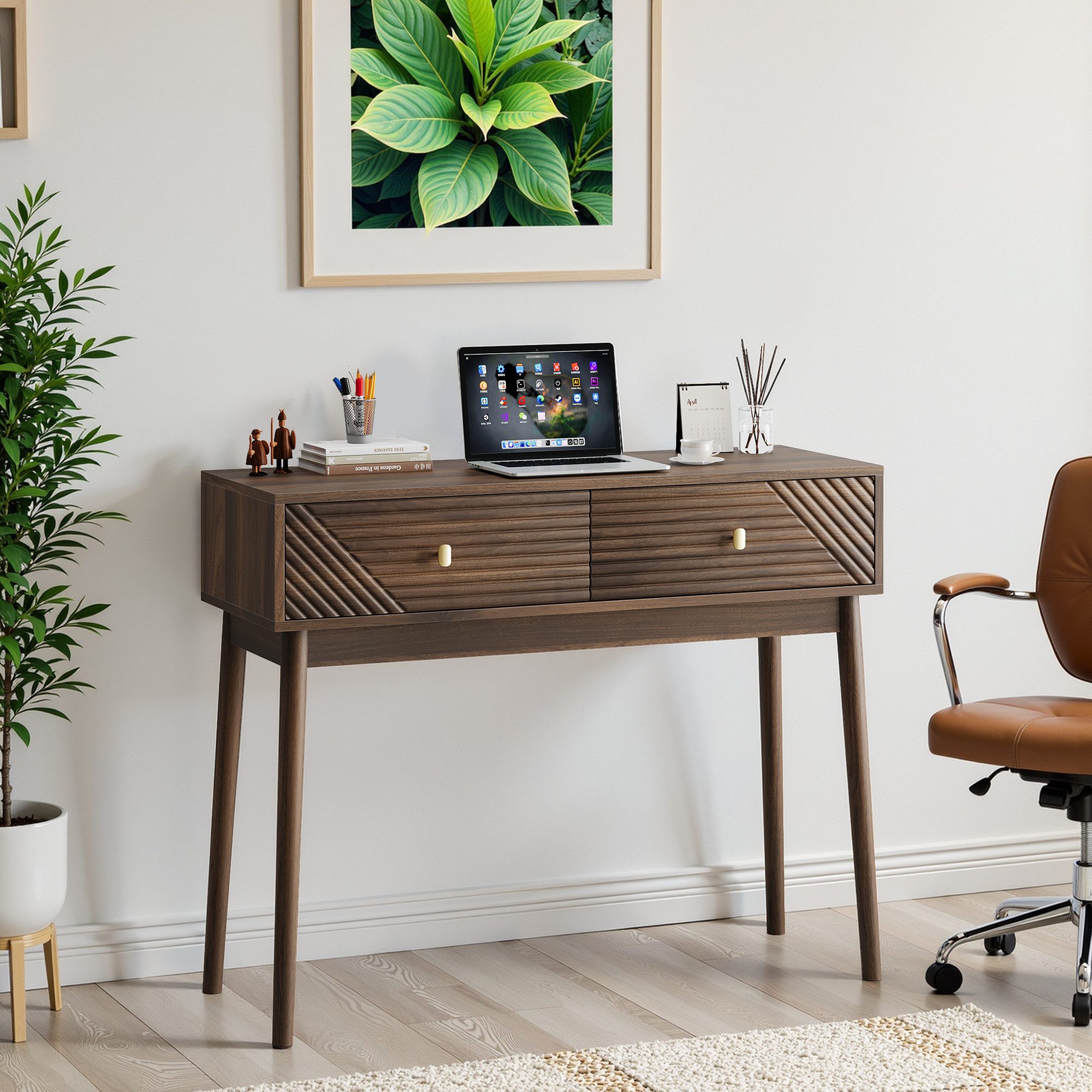 REDOM Schreibtisch Mid-Century Modern Schreibtisch (Mid-Century günstig online kaufen