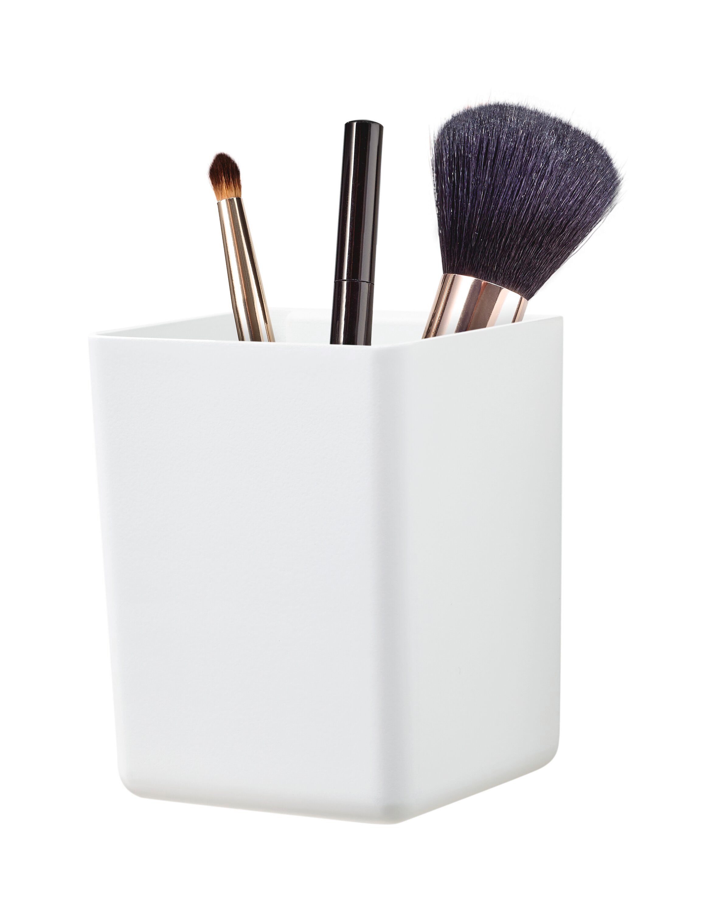 tesa Make-Up Organizer BABOO offene Bad-Aufbewahrungsbox, Set, 1-tlg., Badezimmer Aufbewahrungslösung, Badregal zur Wandmontage ohne Bohren