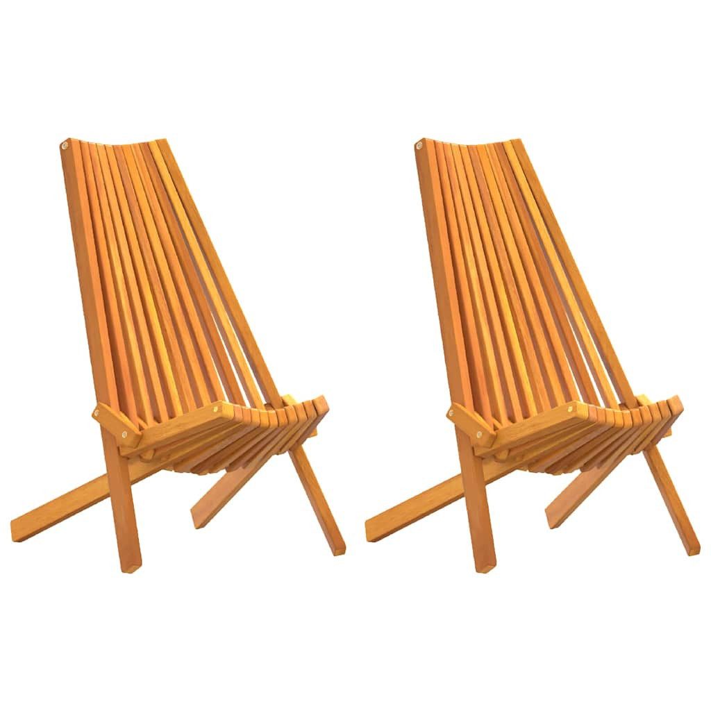 vidaXL Gartenstuhl Klappbare Gartenstühle 2 pcs günstig online kaufen