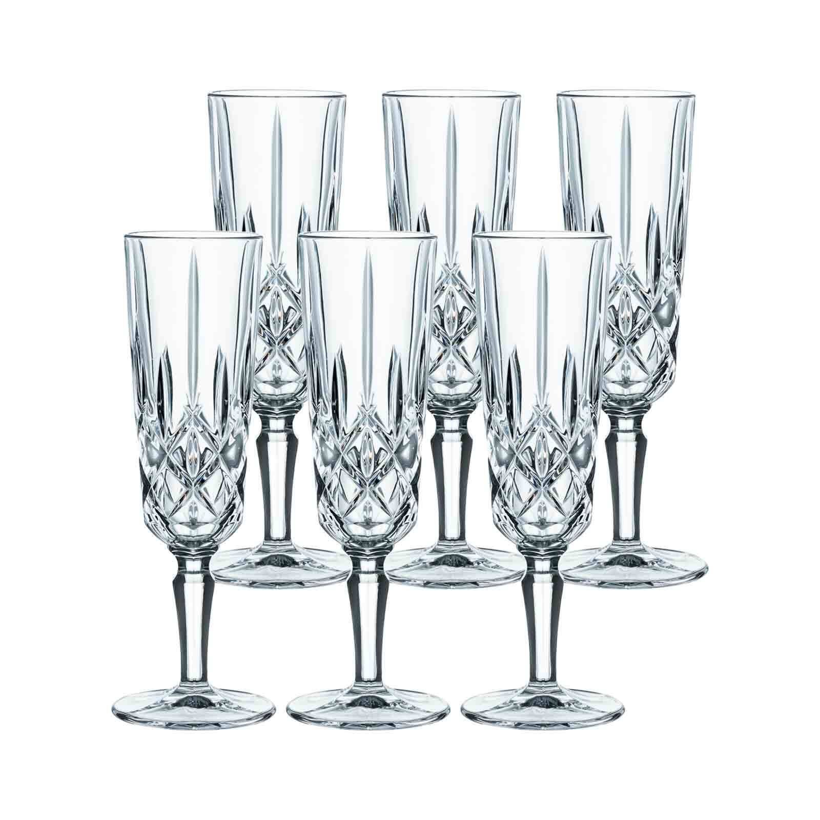 Nachtmann Sektglas Noblesse Champagnergläser 155 ml 6er Set, Glas