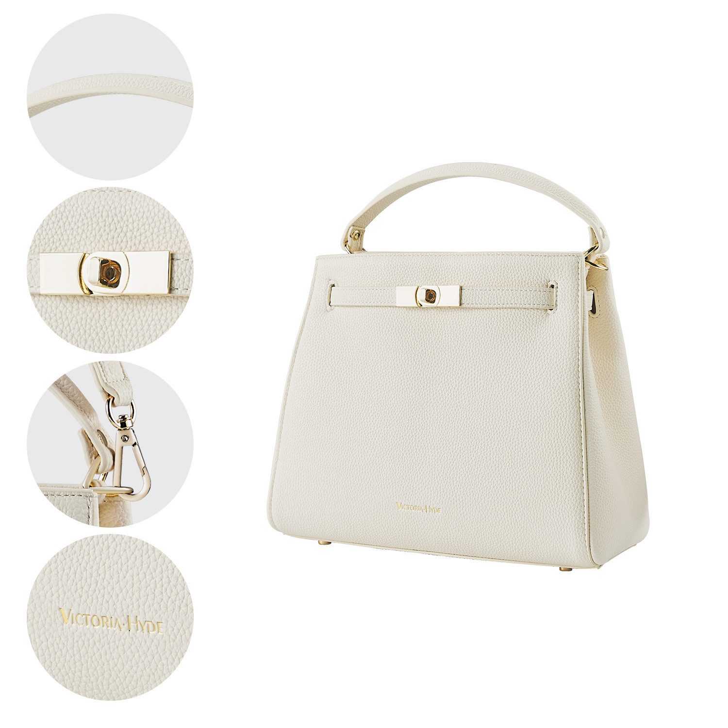 Victoria Hyde Handtasche Henkeltasche Damen Handtasche Leder Henkeltasche Top Griff Tasche (Kein Set, Kein Set) – Bild 5 von 5