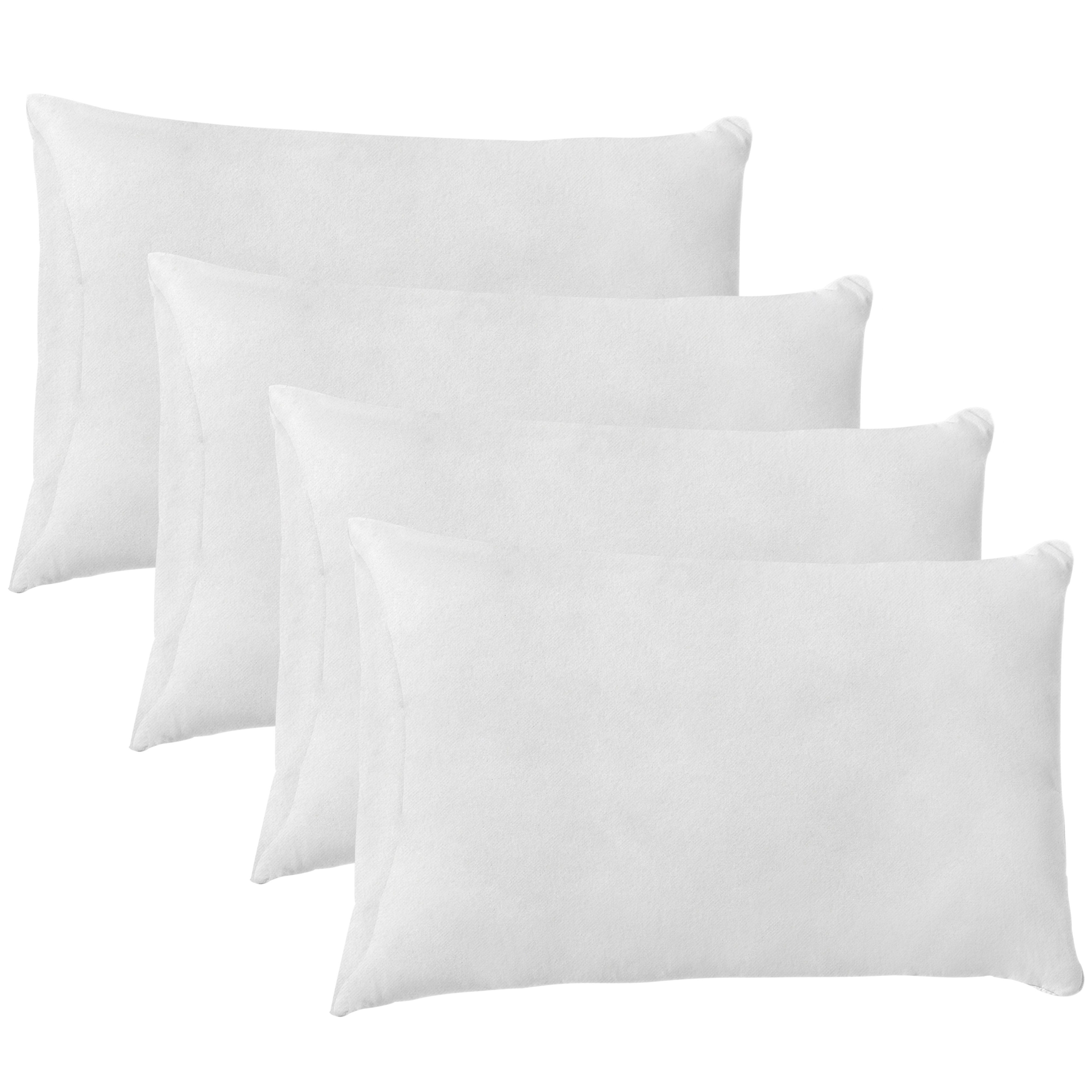 LILENO HOME Kissenfüllung Vlieskissen in verschiedenen Größen - Made in Germany, 4er Set Kissenfüllung 30x50 cm, waschbar - 40°C, allergikerfreundlich