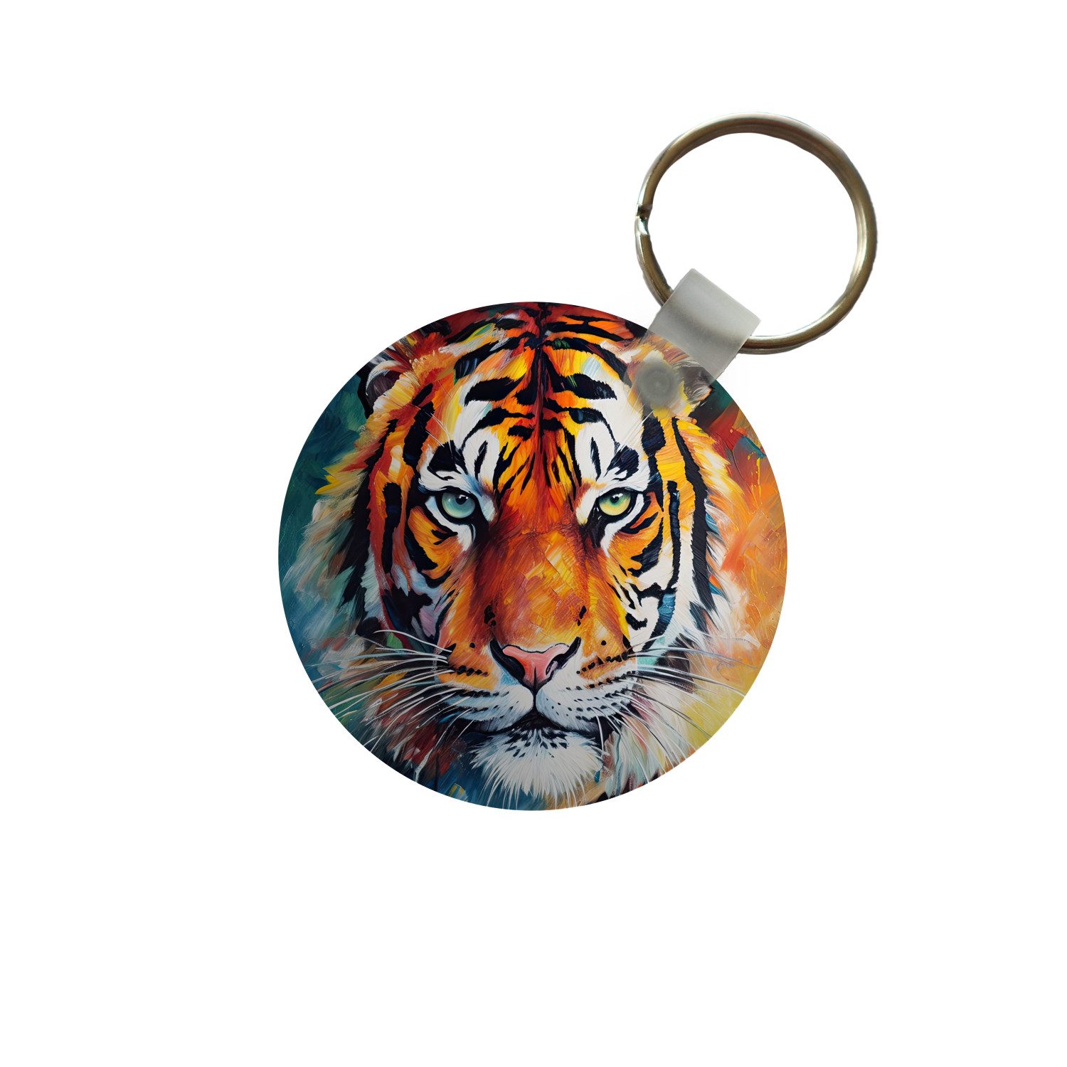 Schlüsselanhänger Tiger - Tiere - Ölgemälde - Kunst