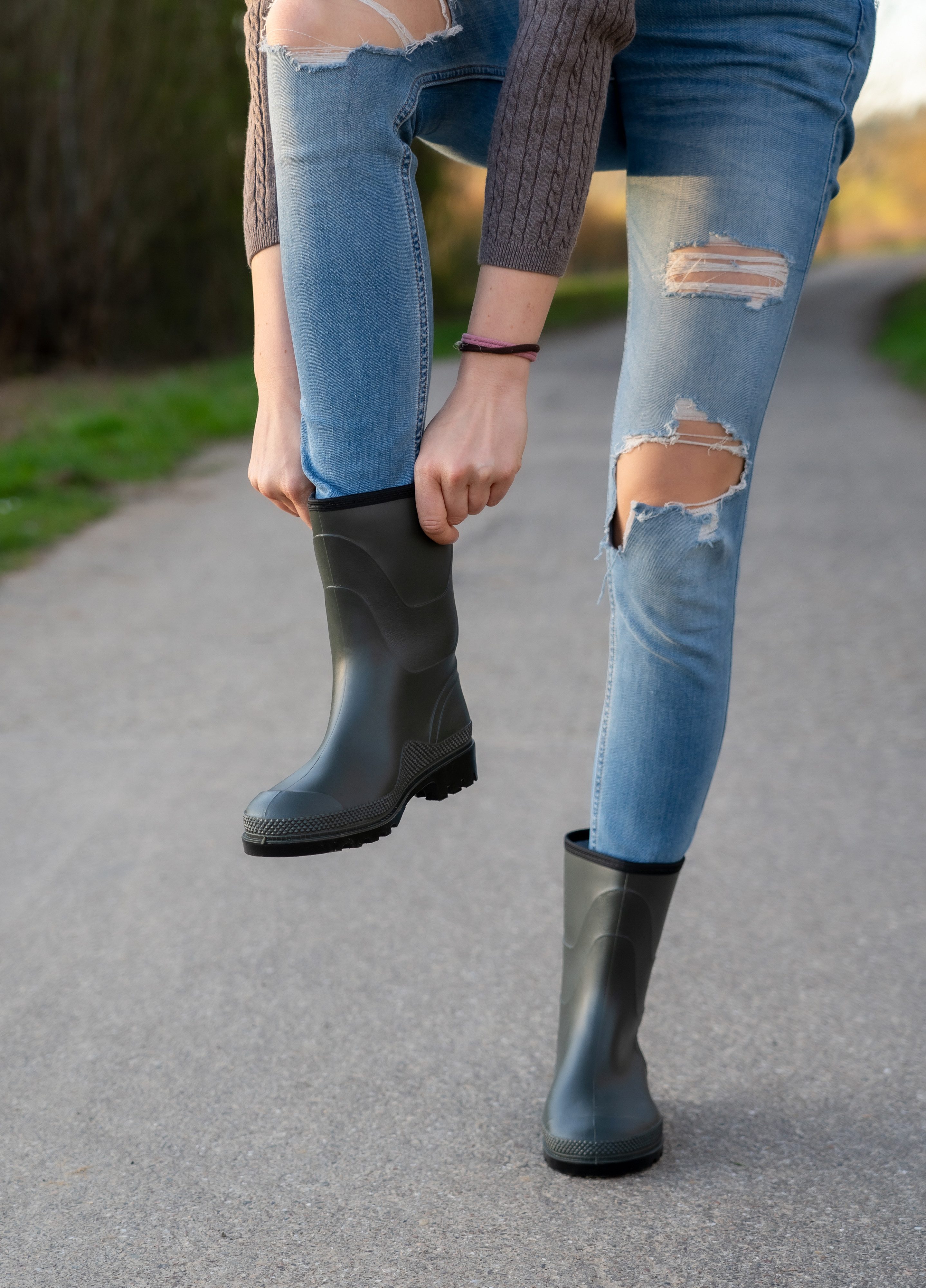 Beck Regenstiefel Basic Gummistiefel (Kurzschaft-Stiefel, für trockene Füße bei Regen und Matschwetter) wasserdicht, robust, strapazierfähig