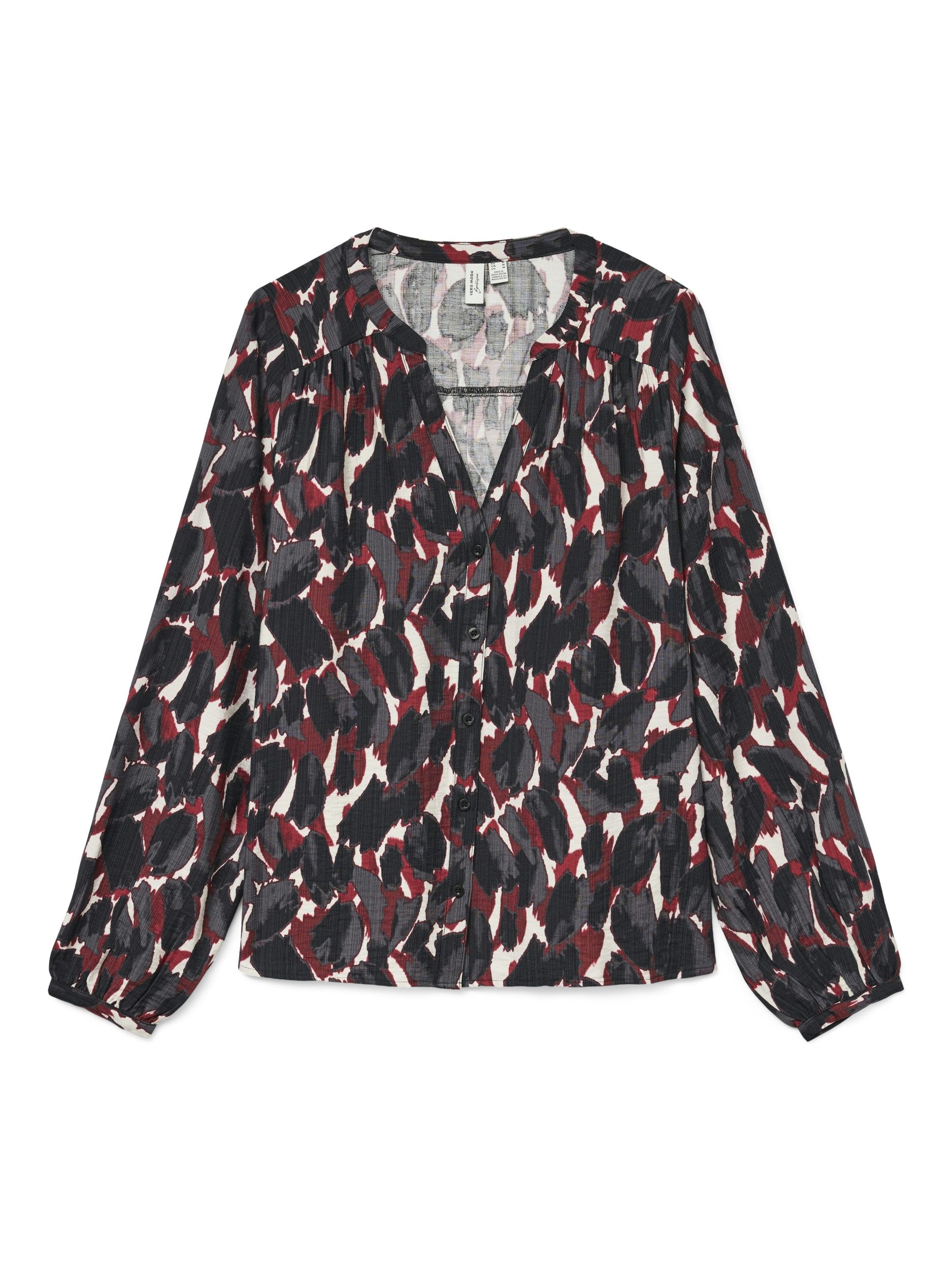Vero Moda T-Shirt VMFANINI L/S SHIRT WVN BTQ GA