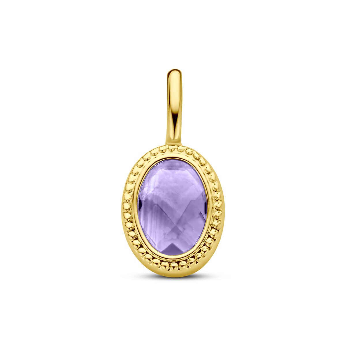 NICEANDnoble Кулоны 585er Gelbgold Anhänger Amethyst oval
