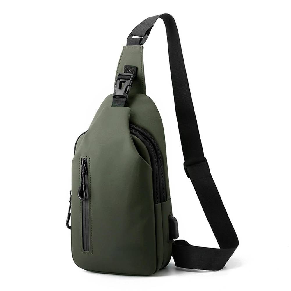 Blusmart Umhängetasche Modischer Unisex-Einzelriemenbeutel (Leichte & Wasserdichte Sling Bag, Brustbeutel/Crossbody Bag), Für Travel, Festival, Alltag, Wandern & Radfahren