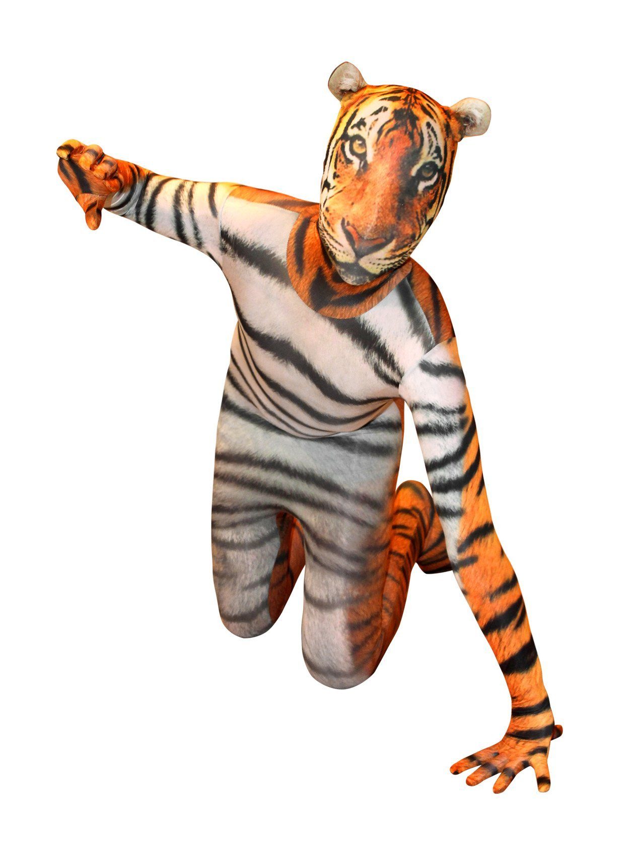 Morphsuits Kostüm Kinder Tiger, Original Morphsuits für Kids - die  komplette Verkleidung für jedes Alter