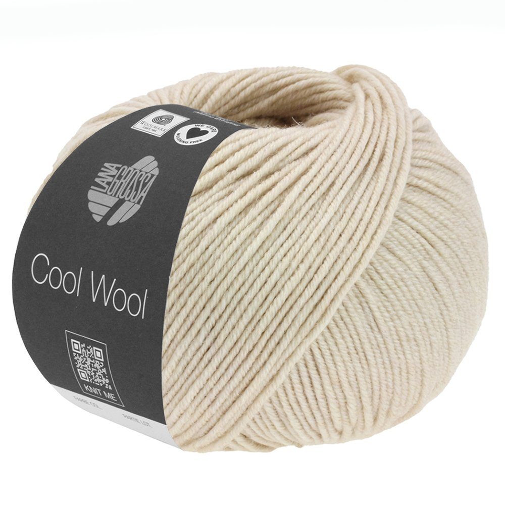 LANA GROSSA COOL WOOL MÉLANGE (WE CARE) Häkelwolle, 160 m (Klassiker aus purer, extrafeiner Merinowolle, mulesingfrei), 50 g