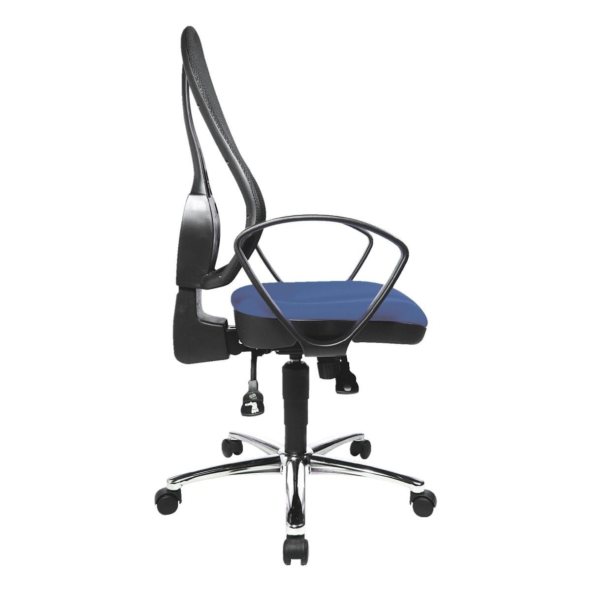 Standard, Armlehnen Office festen Office Otto blau Spezial-Muldensitz Schreibtischstuhl mit und