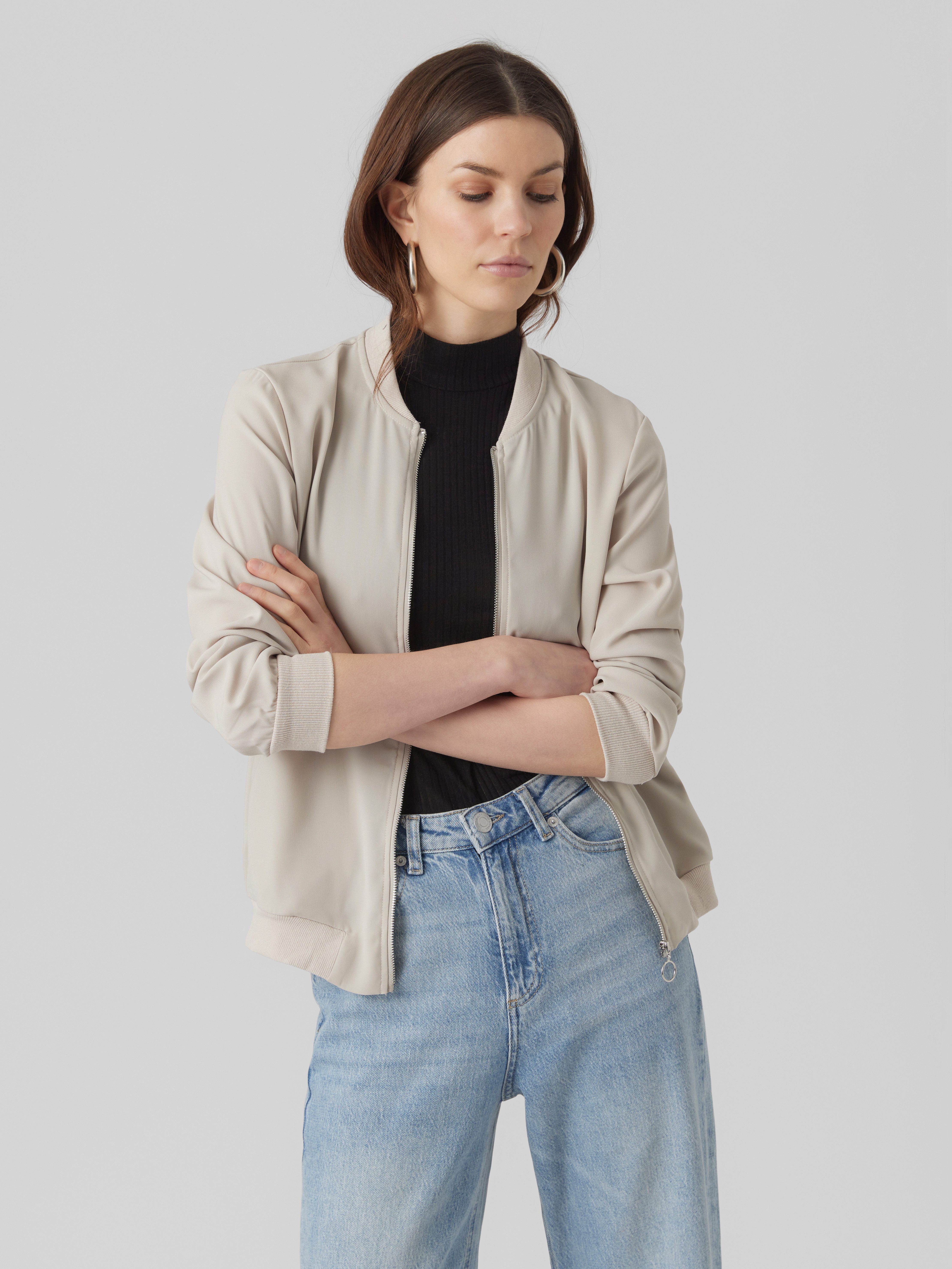 Vero Moda Bomberjacke VMCOCO L/S BOMBER NOOS in modisch kurzer Form, mit St günstig online kaufen