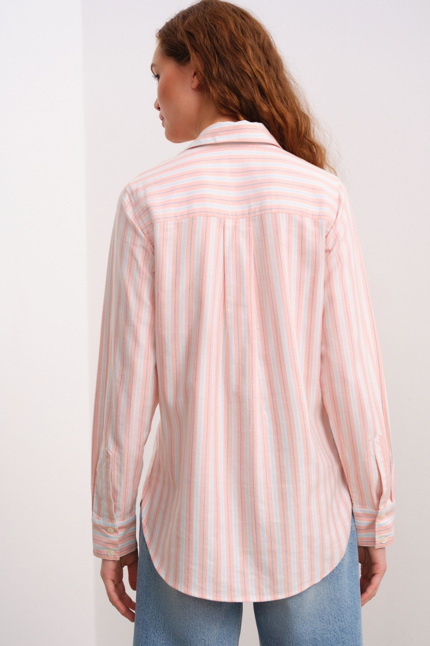 Next Langarmhemd Langärmliges Oversized Oxford-Hemd (1-tlg) günstig online kaufen