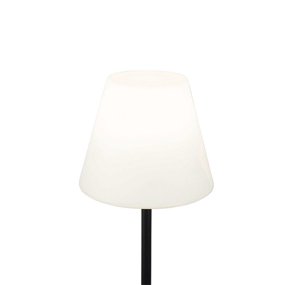 Qazqa Außen-Stehlampe Virginia, ohne Leuchtmittel, E27, Schwarz, Design, Stahl, 1-flammig