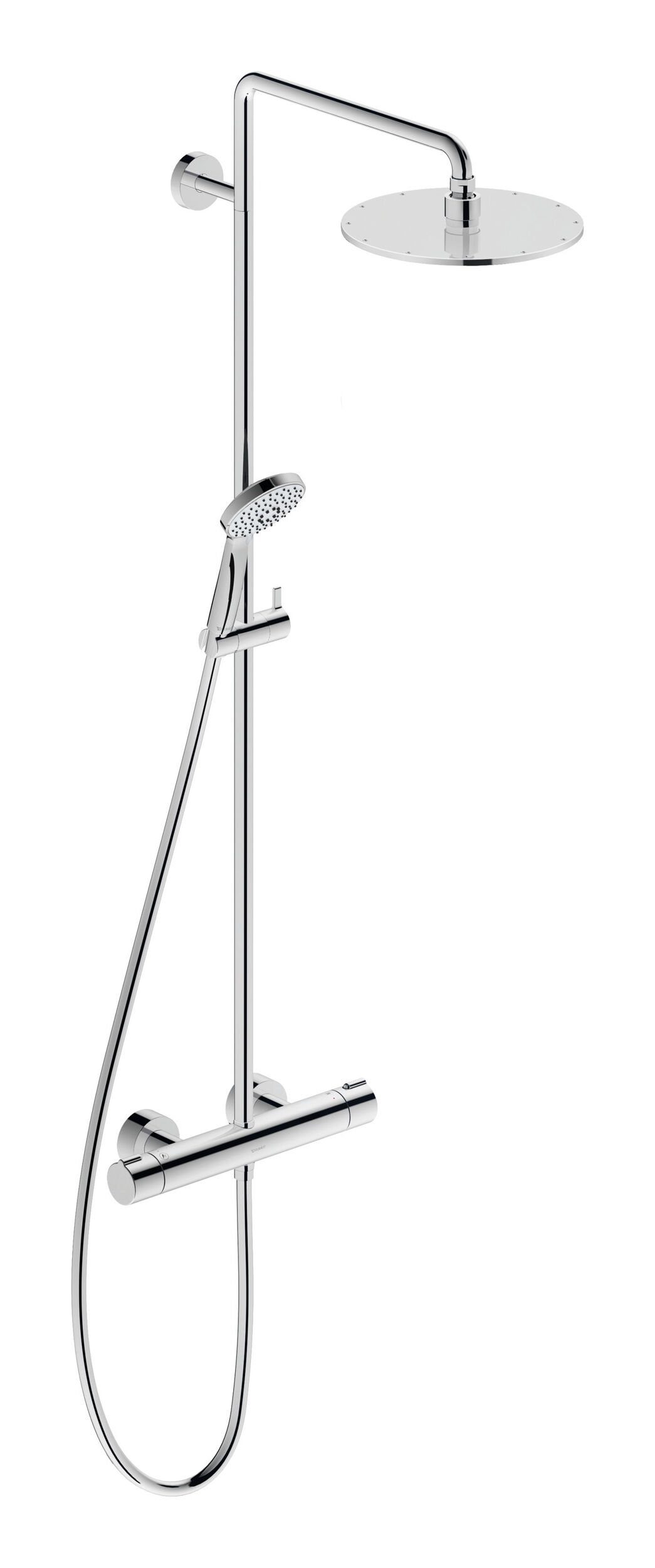 Duravit Duschsystem C.1, Höhe 120 cm, Duschsystem mit Brausethermostat - Chrom